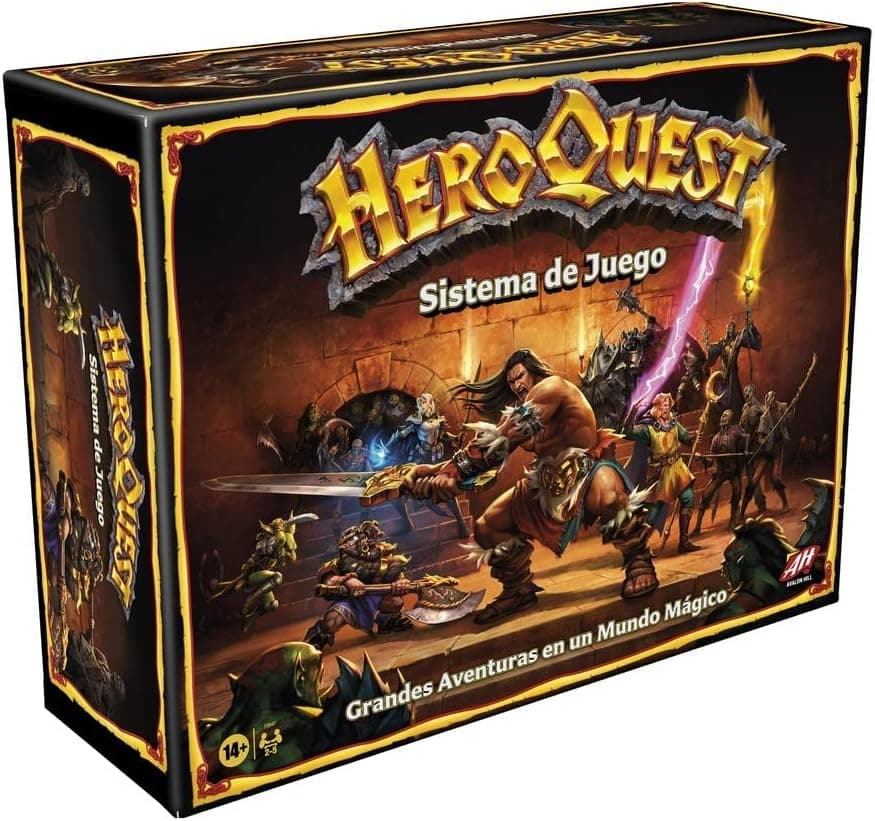 Hasbro Gaming Avalon Hill - Sistema de Juego HeroQuest - Juego de Aventuras en Mazmorras para 2 a 5 Jugadores a Partir de 14 años
