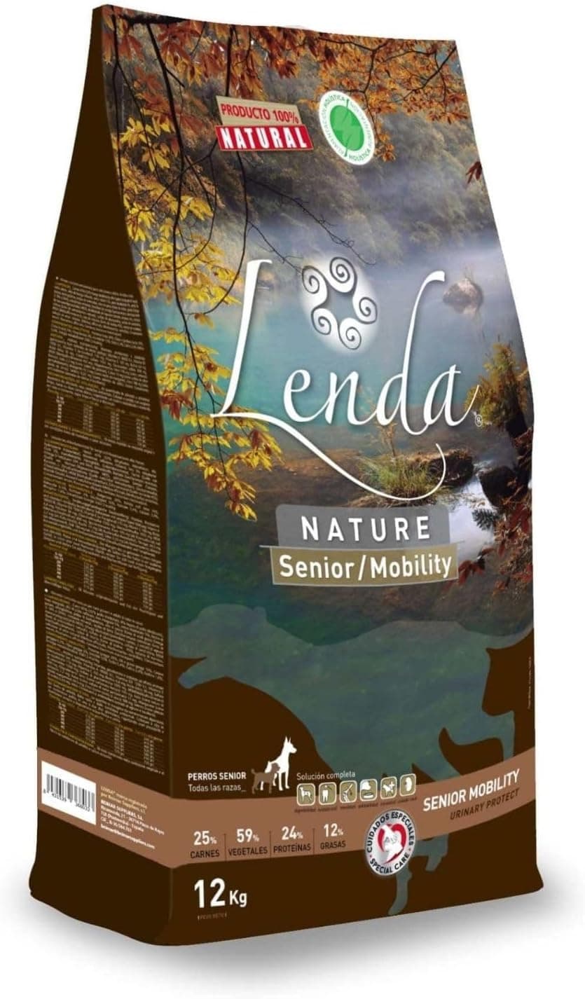 Lenda Senior Mobility 12 kg - Pienso para Perros Senior o Adultos con Dolores Articulares - Pienso Hipoalergenico Rico en Pavo - Comida para Perros Mayores Natural y bajo en Cereales
