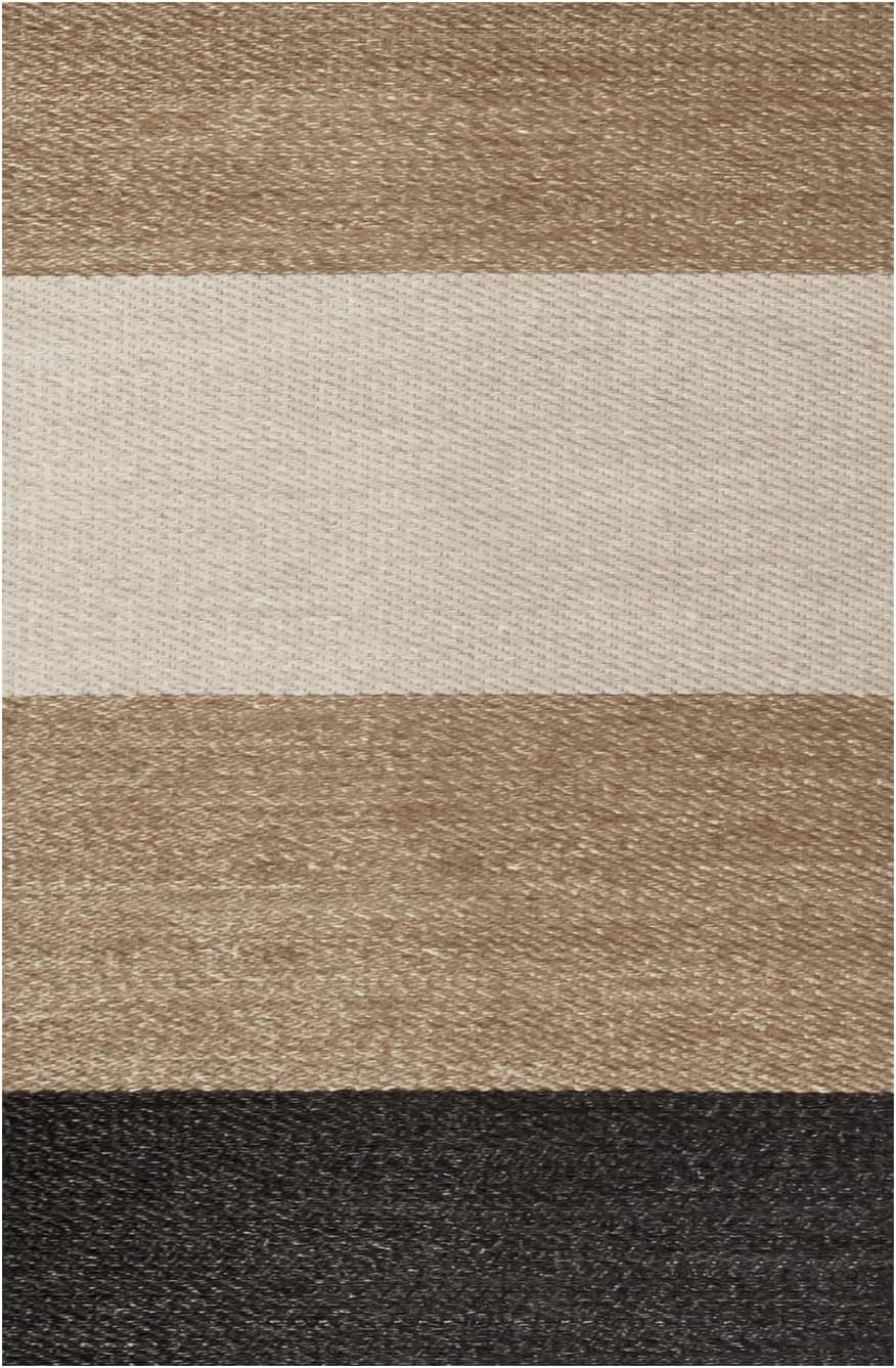 Alfombra vinílica Premium de tejido trenzado de alta gama Franjas 120x180cm