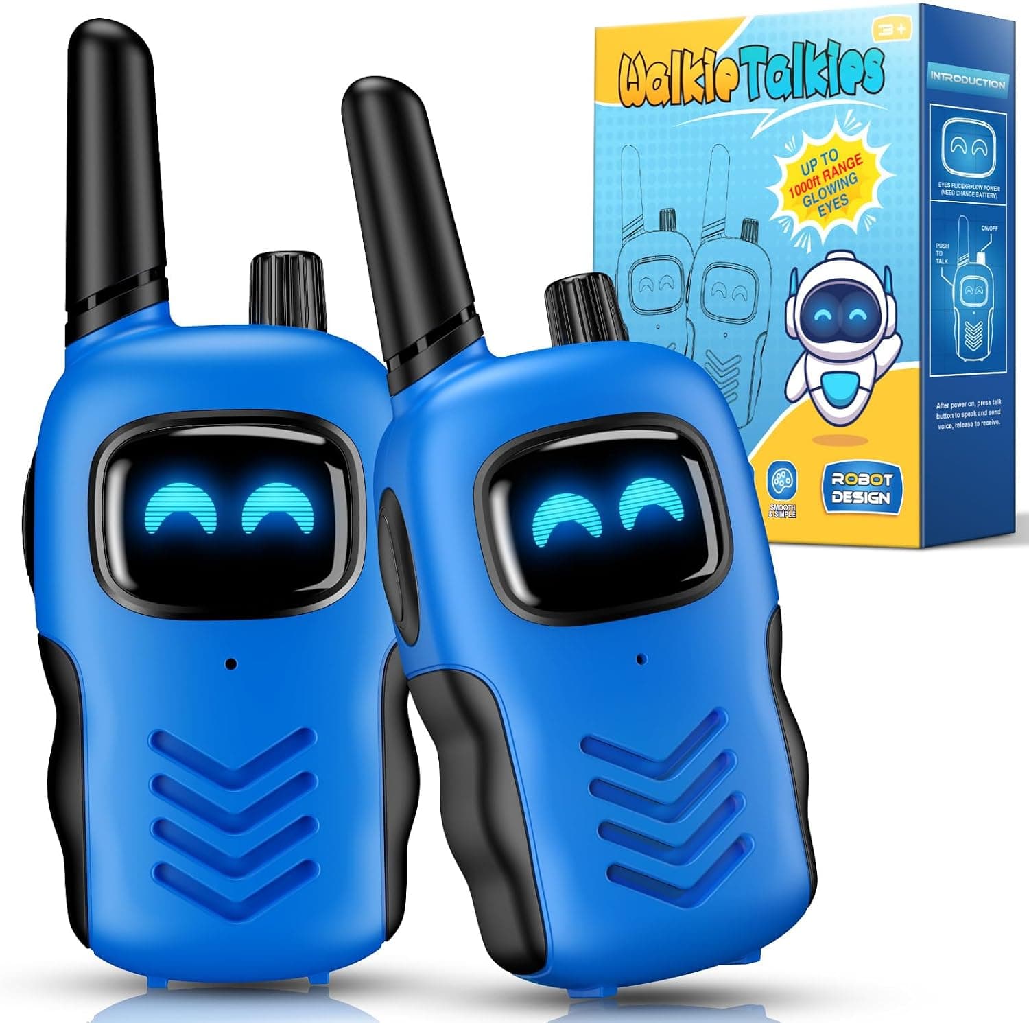 Adeokay Walkie Talkie Niños, Juguetes Niños 3 4 5 6 7 8 9 10 11 12 Años Regalo Niño 3-12 Años Walkie Talkie Juguetes para Niños de 3-12 Años Regalo Cumpleaños Niños Colegio