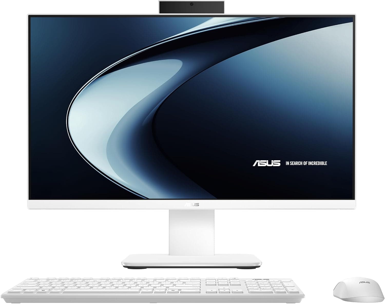 ASUS,V400 AiO V440VAK-WPC2390 - Sobremesa Todo en uno 23.8" Full HD (Intel Core 3 100U, 8GB RAM, 512GB SSD, Graphics, Sin Sistema Operativo) Blanco - Teclado QWERTY español