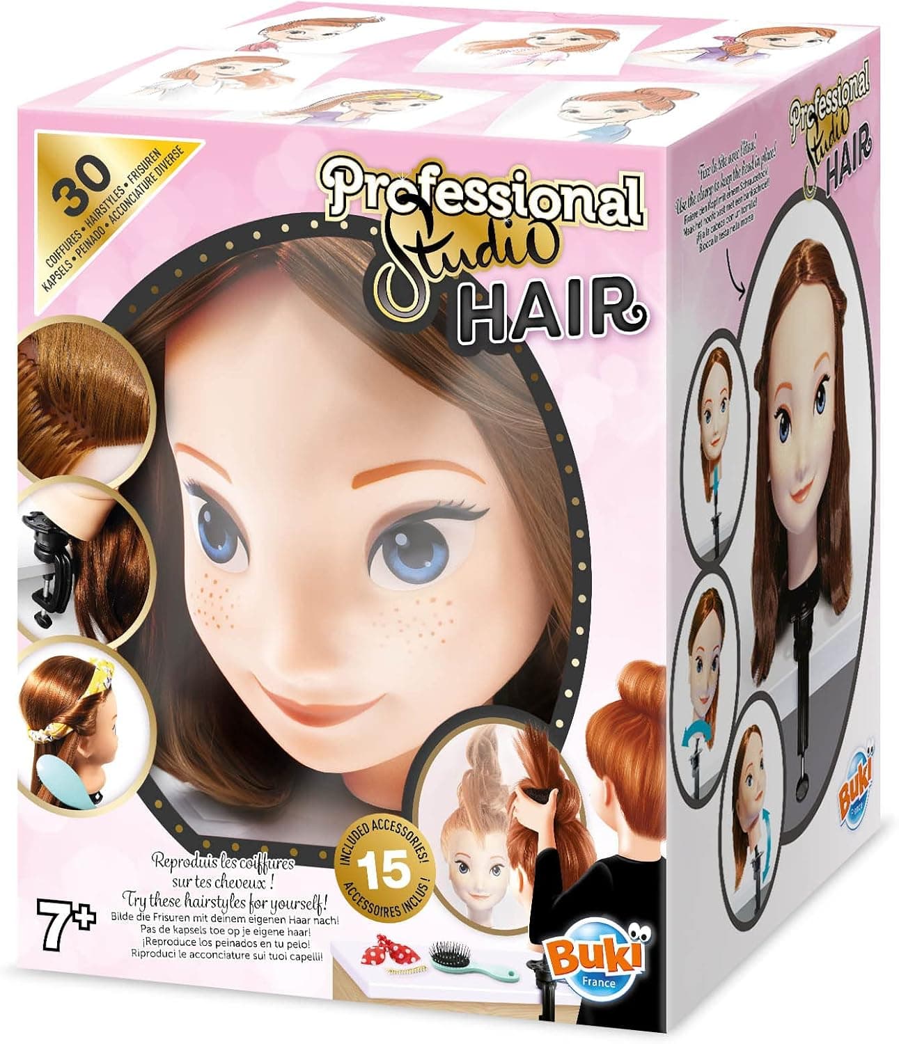 Buki France 5422 - Professional studio hair - Cabeza de peinado