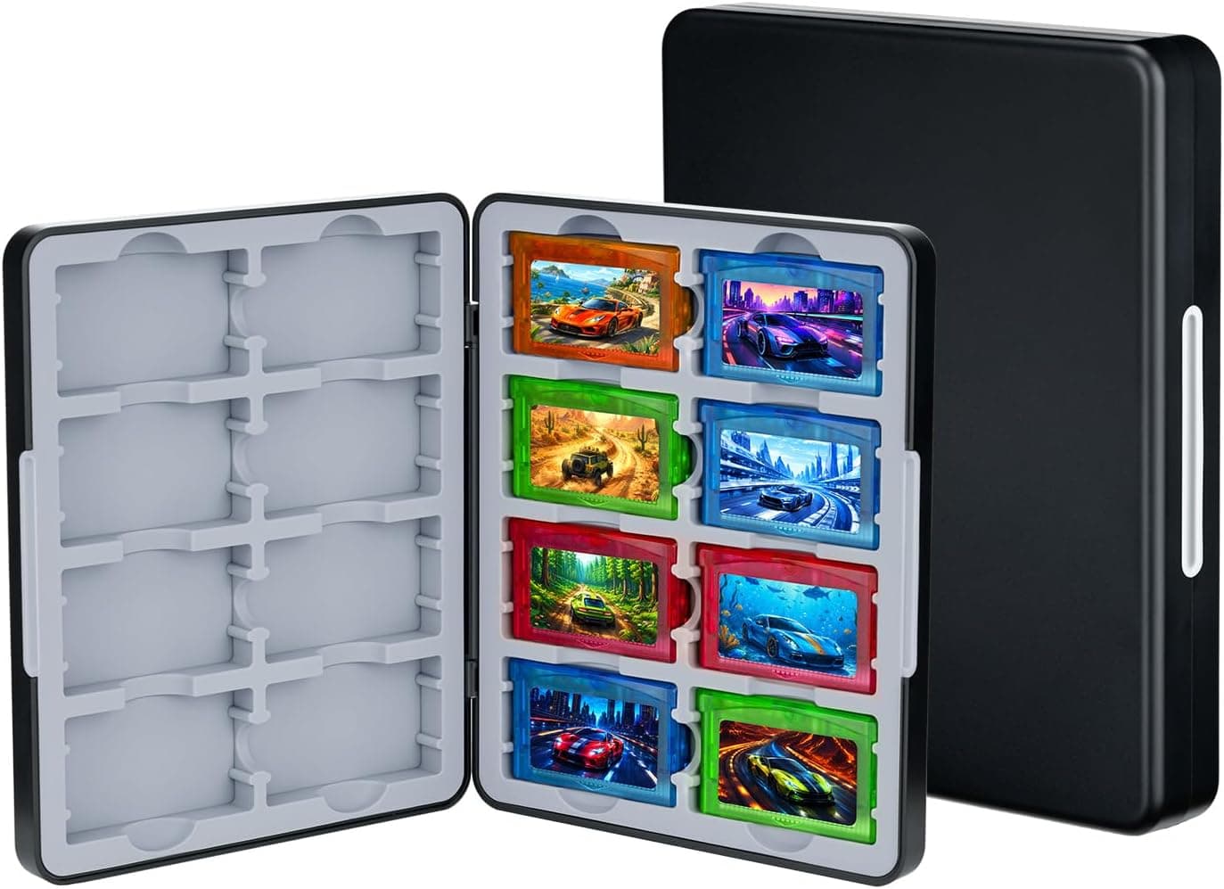 Mcbazel Funda para 16 Cartuchos GBA de Game Boy Advance, Negra
