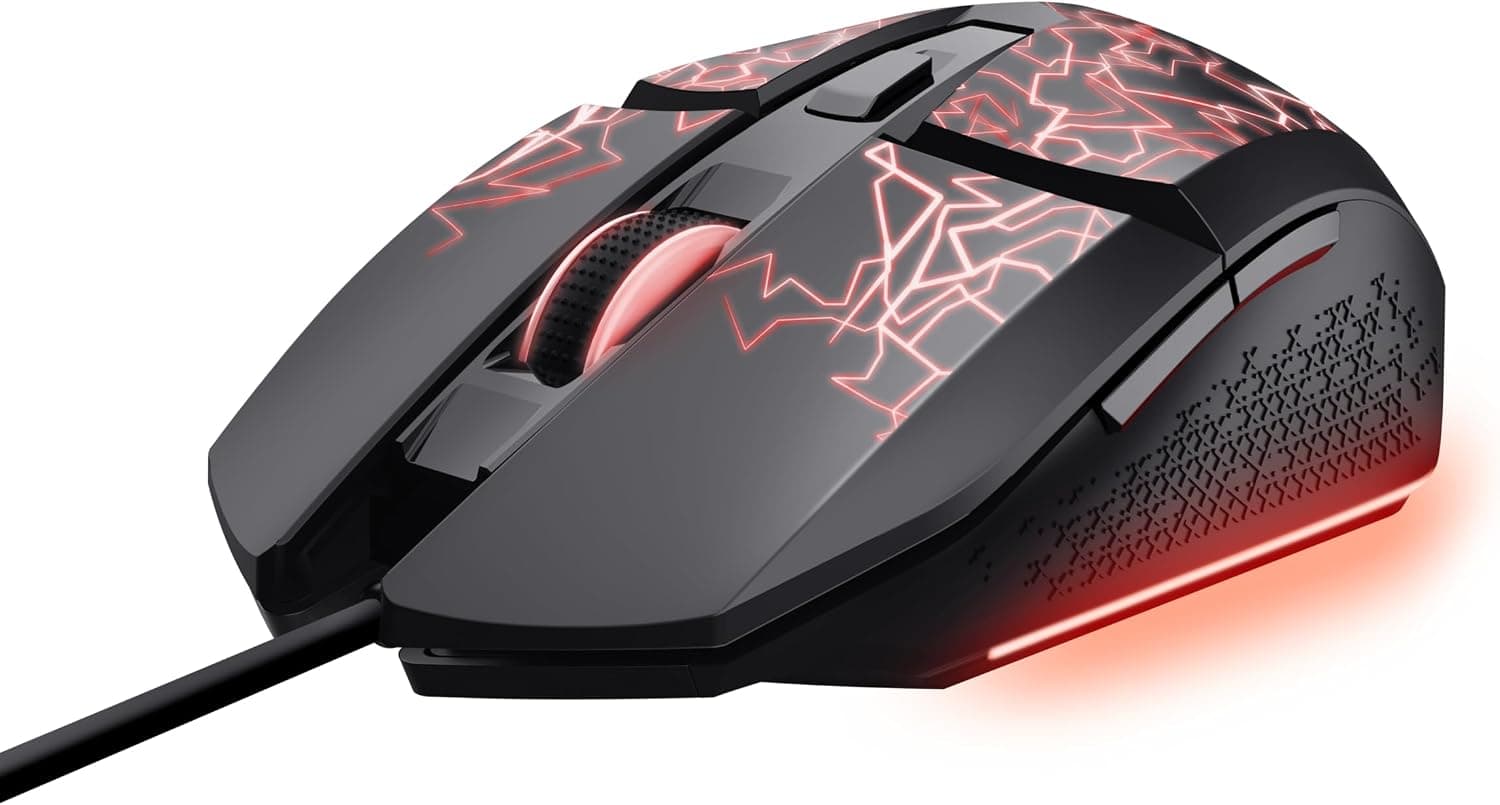 GXTrust 1113 Vylax LED Ratón Gaming con 6 Botones Programables, Negro