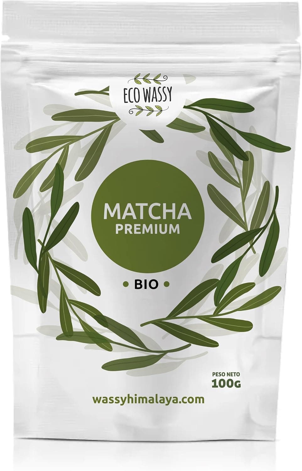 ECO WASSY Te Matcha, Grado PREMIUM, En Polvo. 100% Natural. 100Gr De Te Verde Matcha Reductor, Potente Detox Y Antioxidante. Puro De Cultivo. 100 Dosis