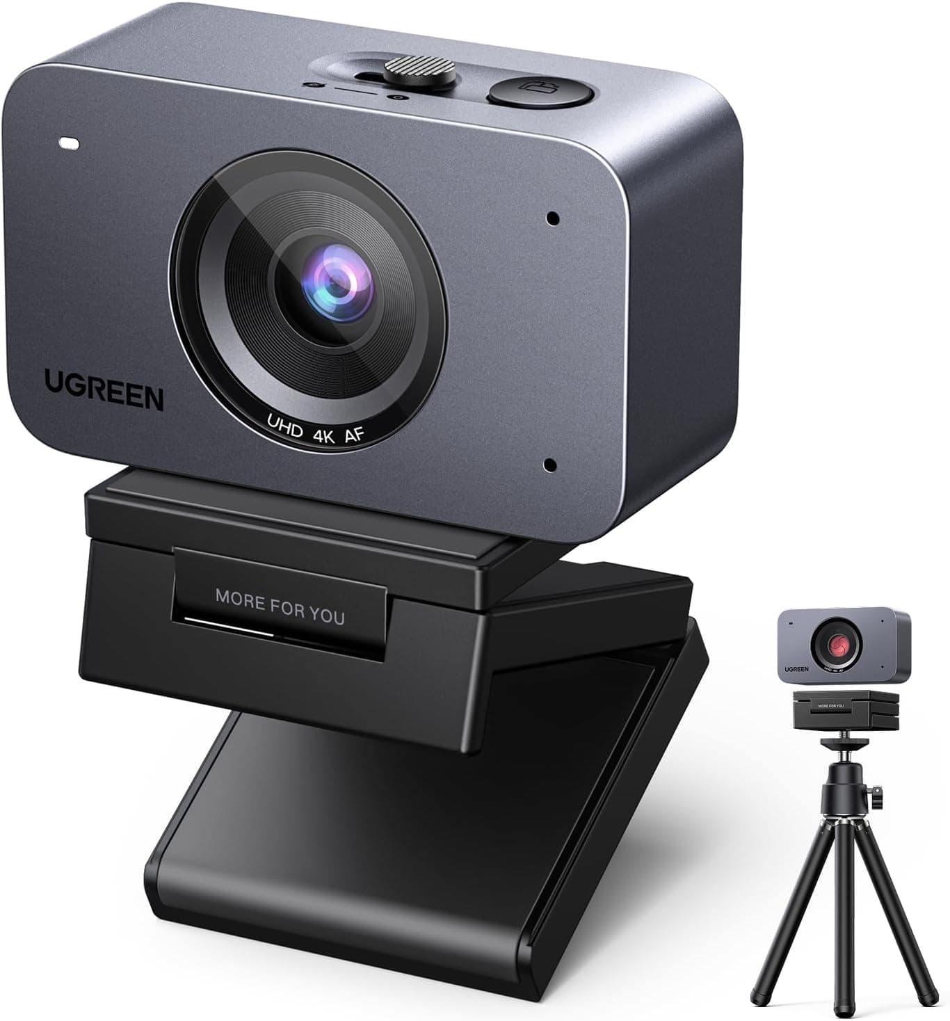 UGREEN FineCam 4K Webcam 30FPS Cámara USB A C Enfoque Auto Trípode Metálico