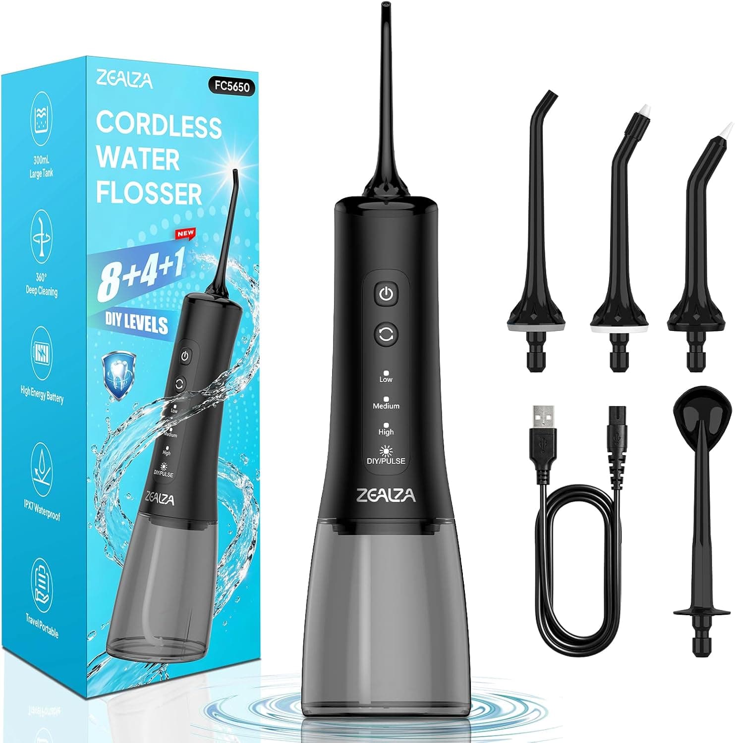 Irrigador Dental Portatil 13 DIY Modos Irrigador Bucal 5 Boquillas
