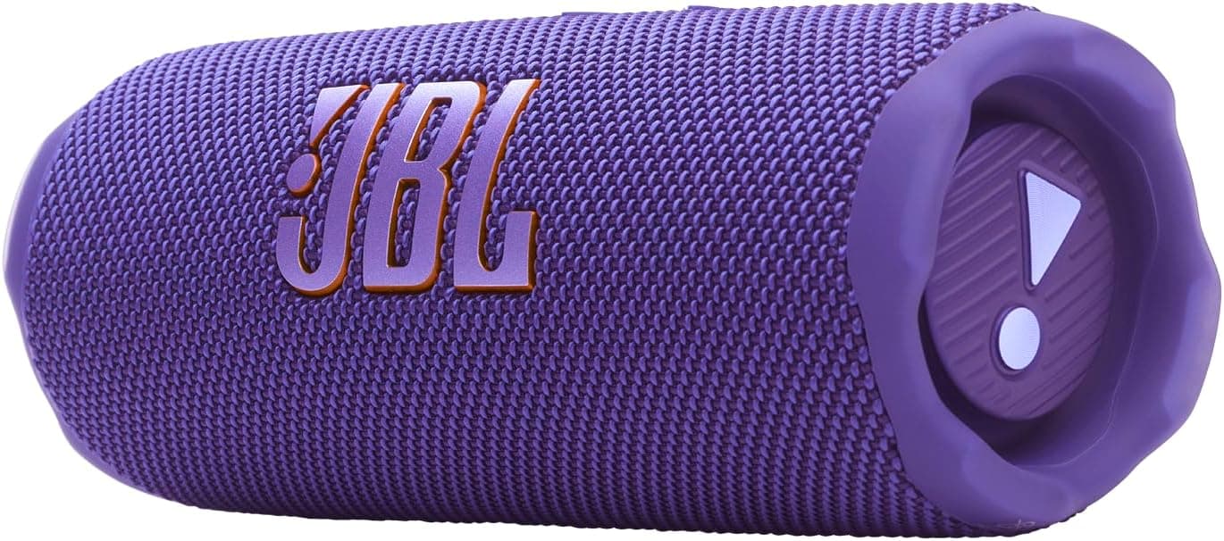 JBL Flip 7, Altavoz Bluetooth portátil inalámbrico Potente, 16h de batería, Resistente al Agua IP68, a Prueba de Polvo y caídas, Sonido JBL Pro, AI Sound Boost, Compatible con Auracast, Violeta