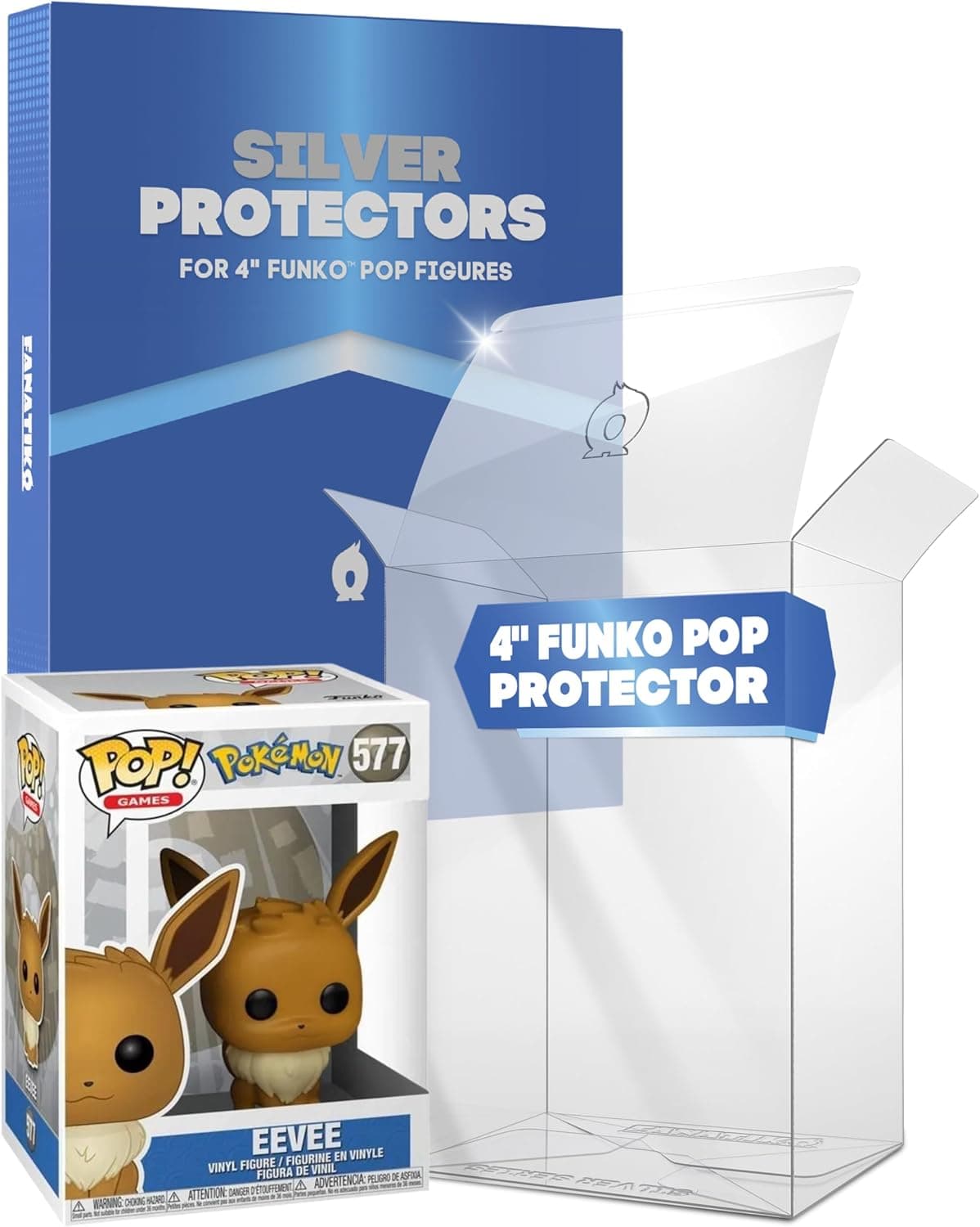 Pack de 50 Protectores Silver para Funko Pop 4" – Funda Funko Pop de 0,4 mm de Grosor – Mantén tu Colección Impecable con tu Protector con Film Antiarañazos