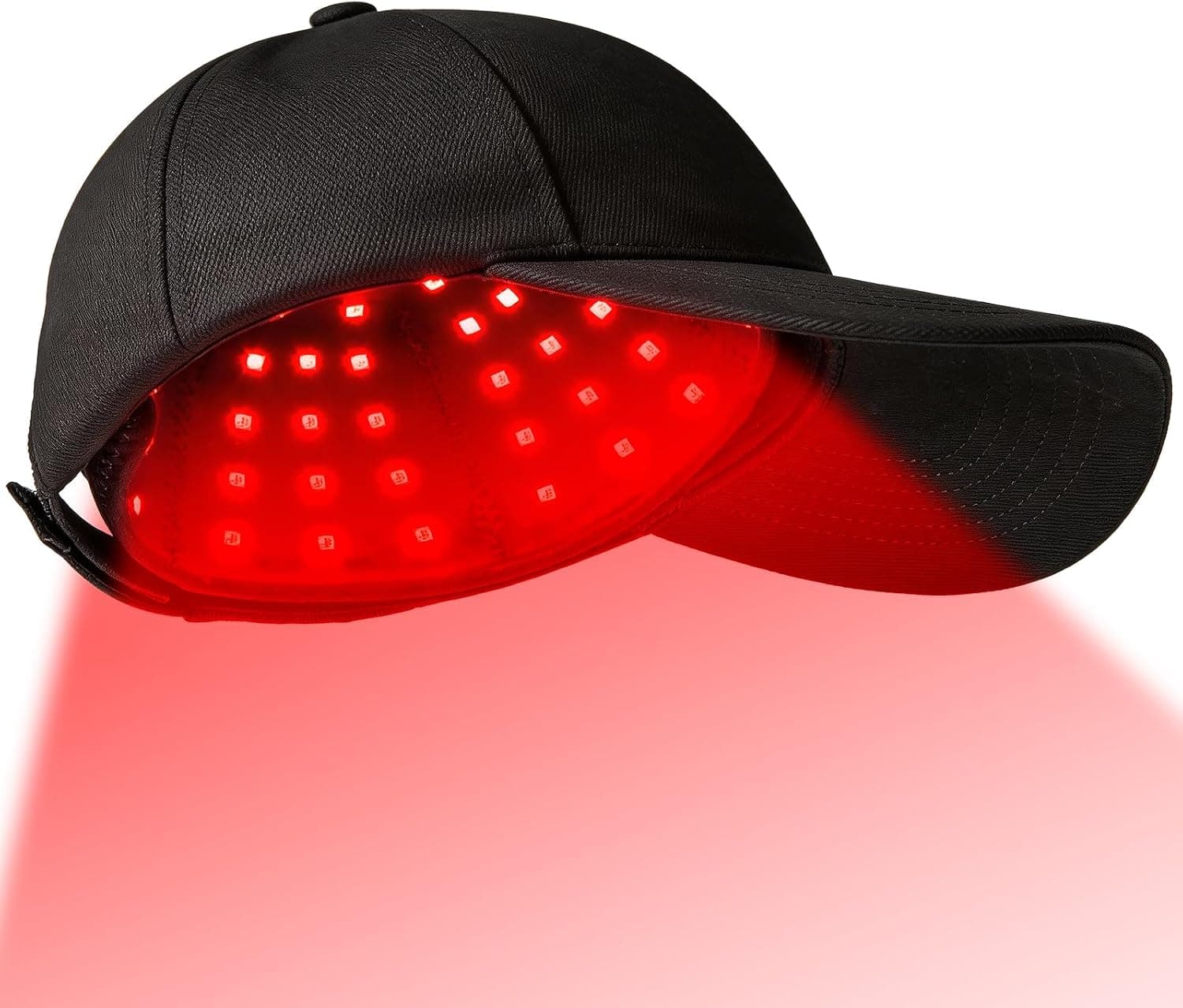 Gorro Luz Roja Crecimiento Capilar Ajustable, Panel Extraíble 7 Modos