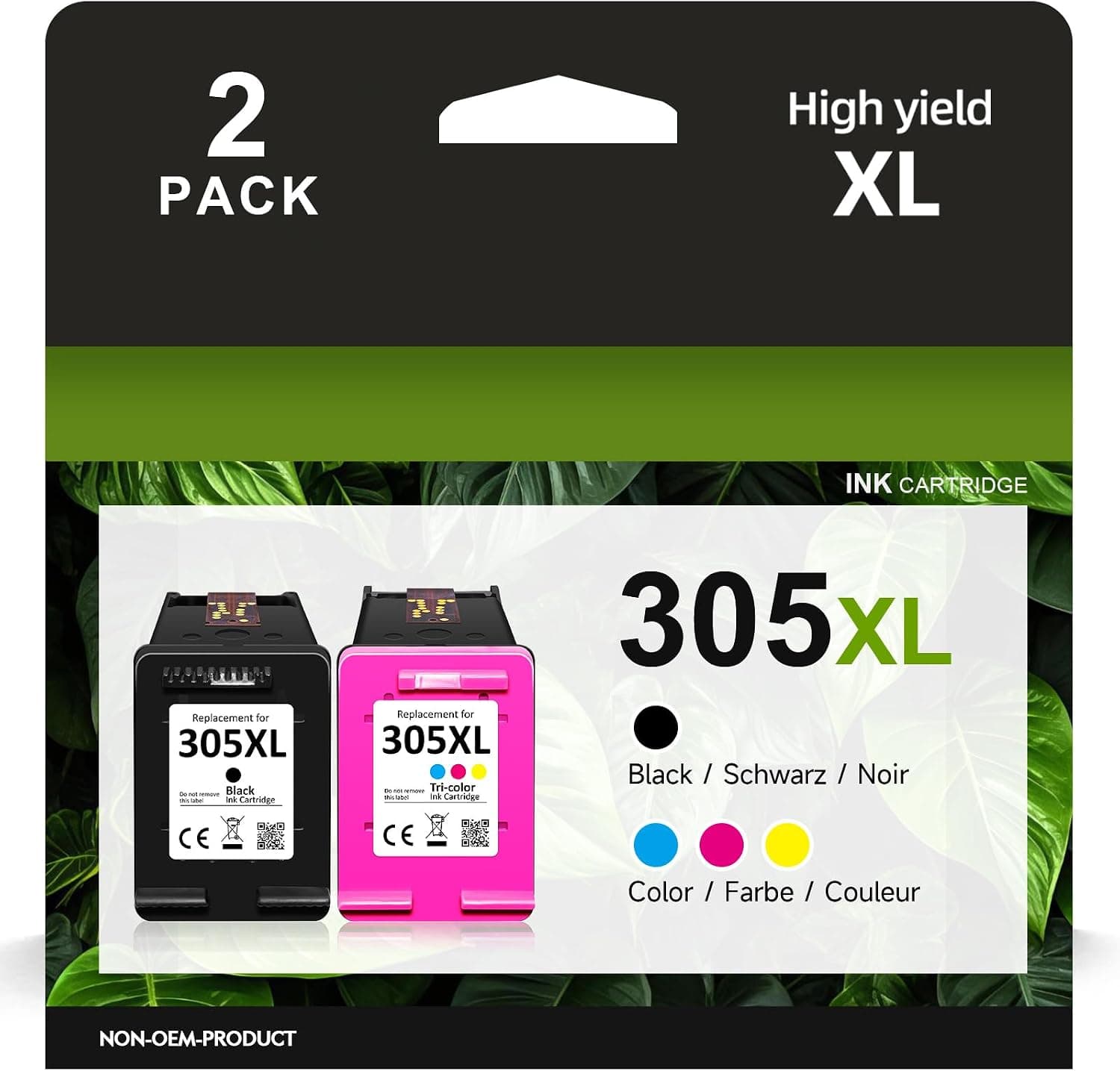 305XL Cartuchos de Impresora para HP 305 Cartuchos de Repuesto para HP 305 Original Cartuchos para DeskJet 2700 2720e 2722e 2723 Deskjet Plus 4100 4120e Envy 6000 6020 6030 6030e Envy Pro 6420 6430