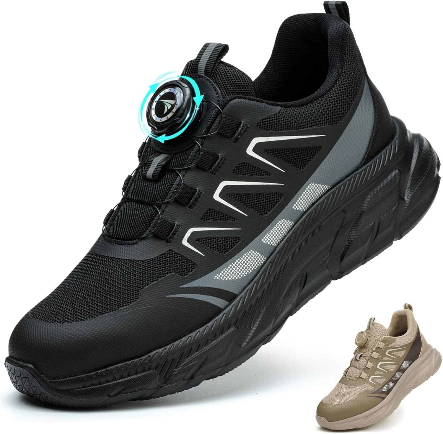 Zapato Seguridad Hombre Mujer Calzado de Trabajo Ligeros Comodo Zapatillas de Seguridad con Punteras de Acero Transpirable Antideslizante Zapatillas Trabajo