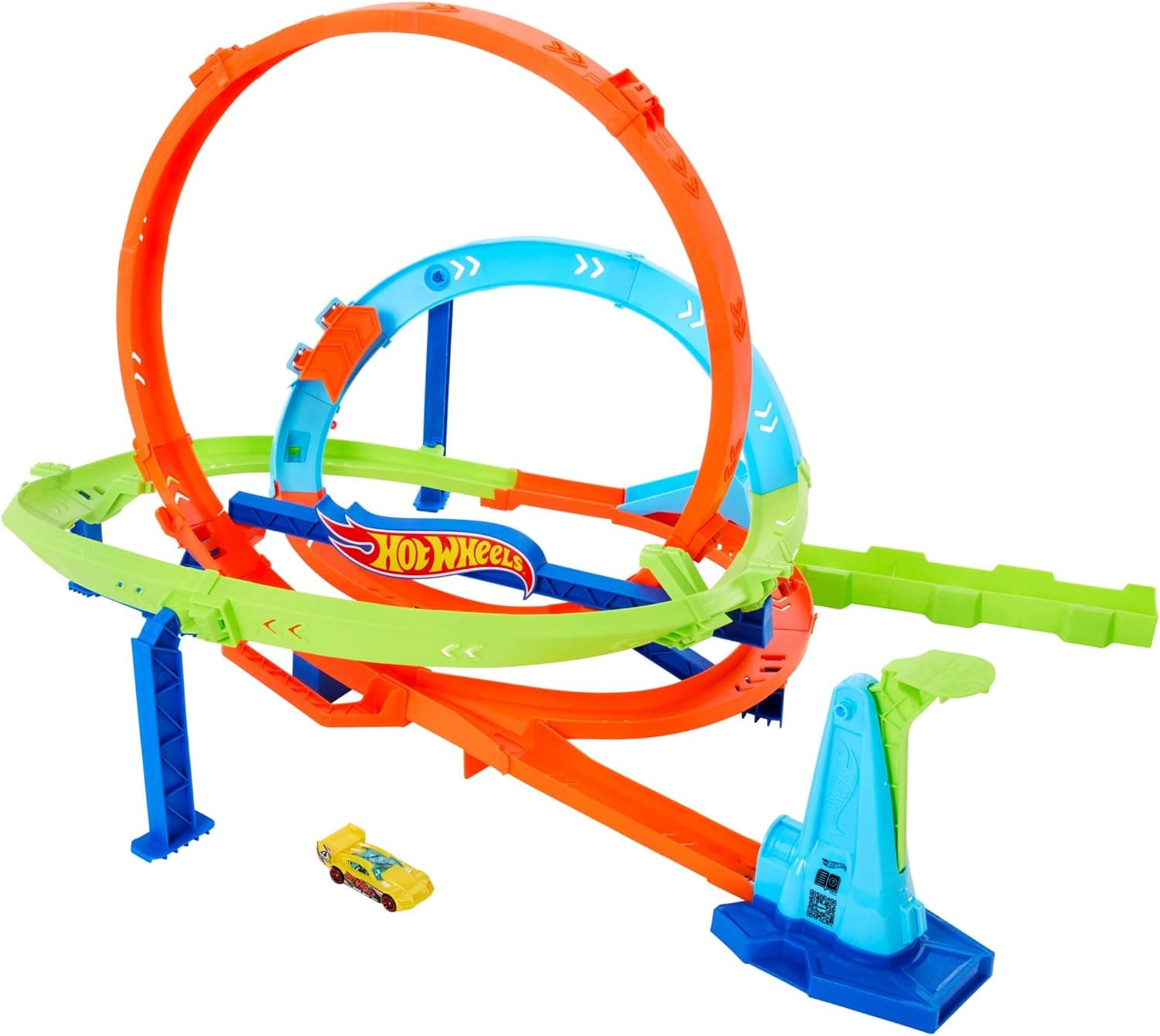 Hot Wheels Action Loop Cyclone Challenge Circuit y Coche de Juguete