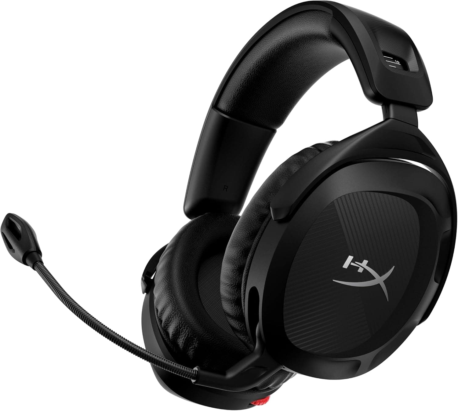HyperX Cloud Stinger 2 Wireless, Cascos gaming inalámbricos PC, Drivers de 50 mm, Audio Envolvente, Giro 90º, Dongle USB, batería 20h, Micrófono con cancelación de ruido - Negro