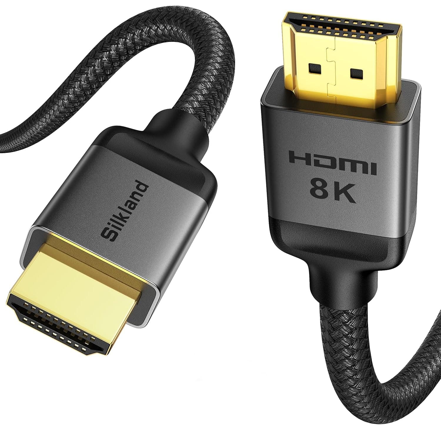 Silkland 8K Cable HDMI 2.1 0,3m 4K@240Hz, eARC/ARC, 48Gbps Ultra High Speed