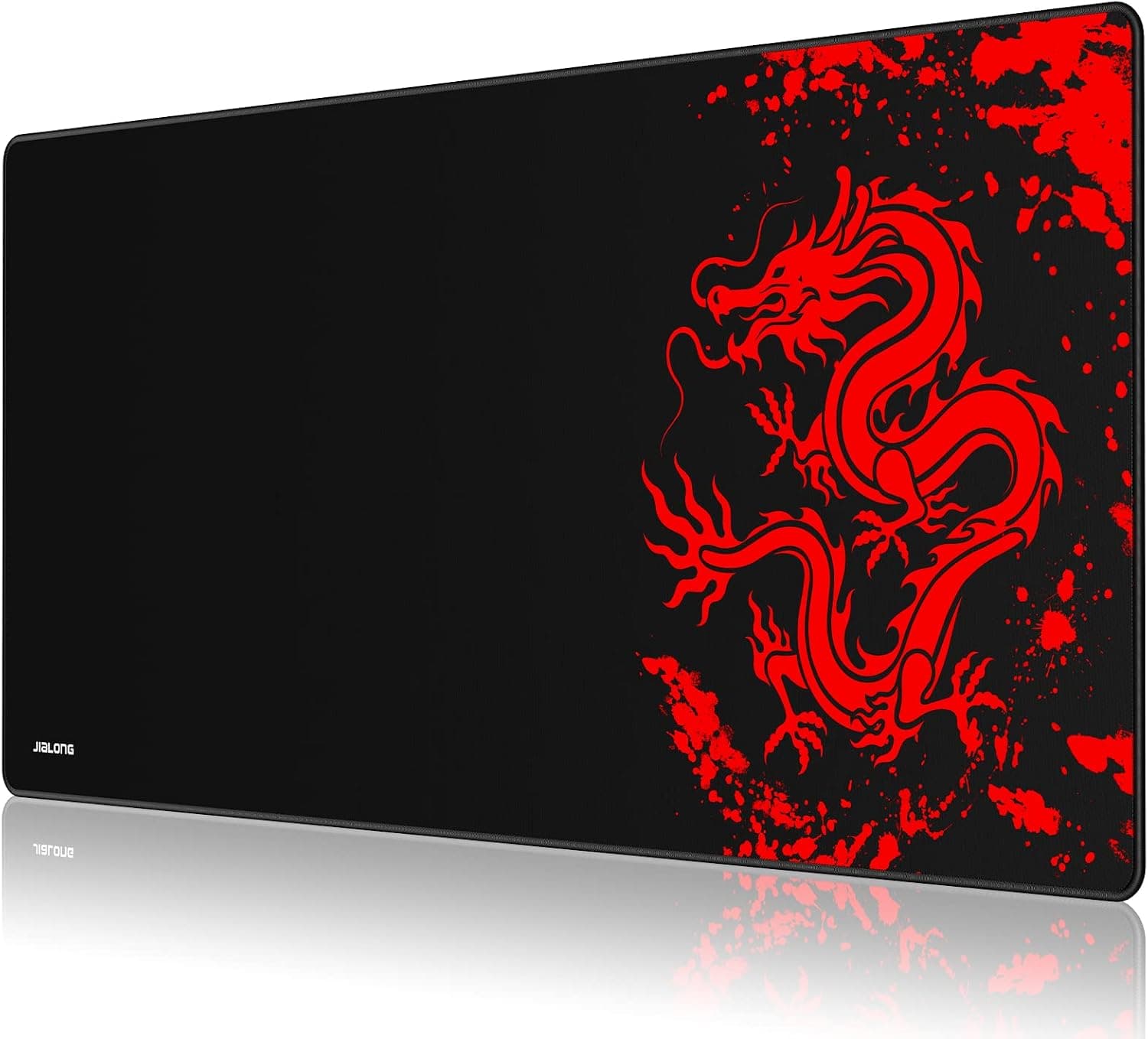 JIALONG Grande Alfombrilla de Ratón Ordenador XXL (900x400x3mm) Speed Gaming Mouse Pad con Superficie de Tela Suave, precisión y Velocidad mejoradas, diseñada para Videojuegos Gamers