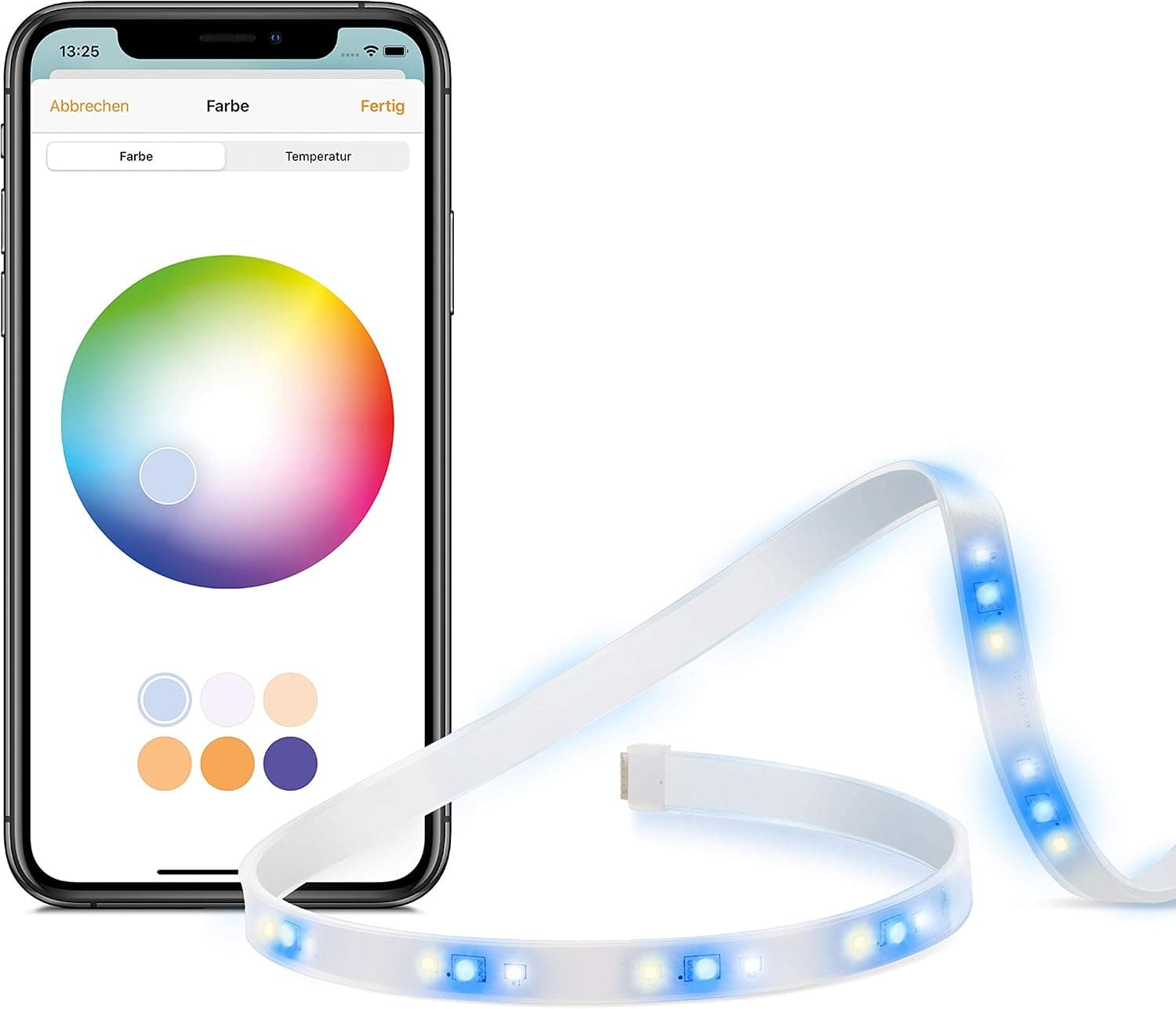 EVE Light Strip - Tira de luz LED inteligente, luz blanca de espectro completo y a color, 1800 lúmenes, no necesita centralita, Iluminación adaptable, HomeKit