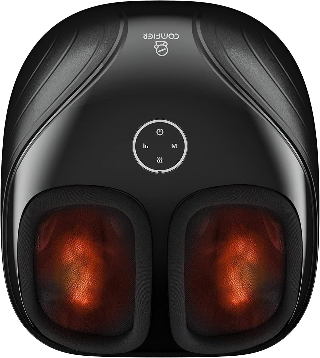 COMFIER masajeador de pies, Shiatsu Masajeador de pies con calor, amasamiento compresión de rodadura para la calentador de pies, regalos para mujer hombre