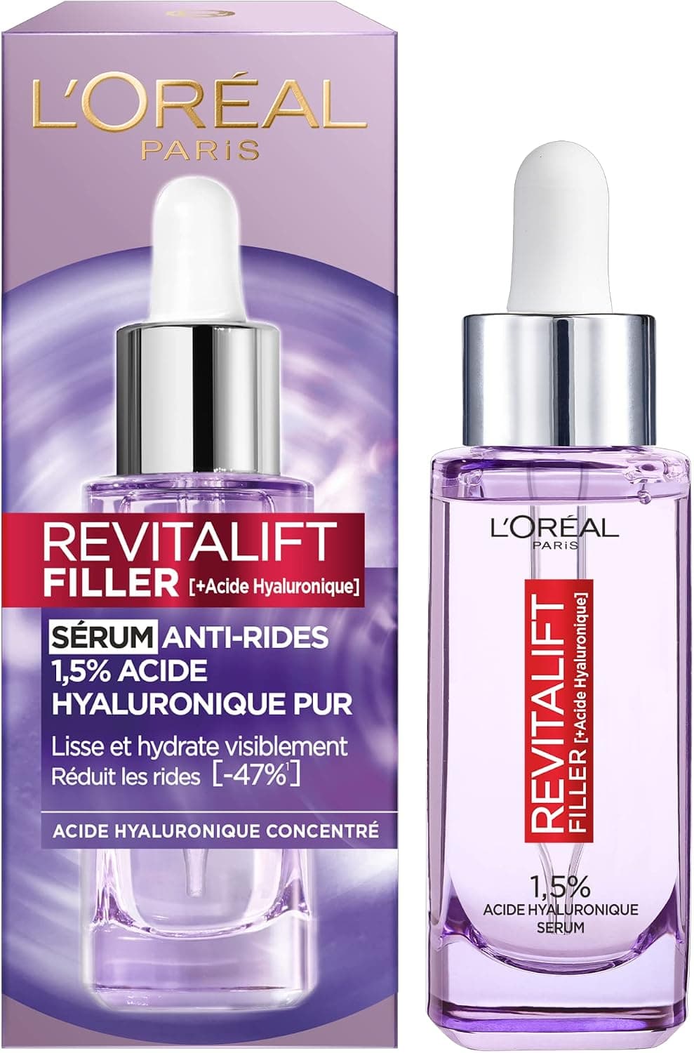 L'OREAL PARIS Revitalift Filler Sérum Anti-rides à l'Acide Hyaluronique Concentré 30ml