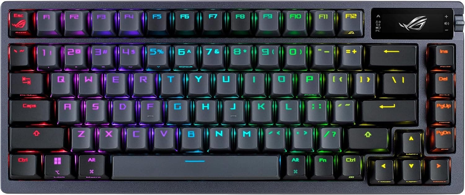ASUS ROG Azoth - Teclado Gaming mecánico inalámbrico de 75%