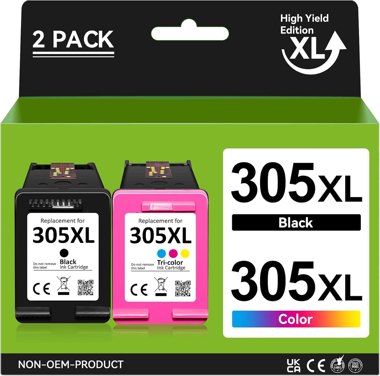 305 XL Cartuchos Compatibles para HP 305 XL Negro y Color, Alta Capacidad, 305XL Original Cartuchos para HP DeskJet 2800e 2810e 2820e 2700 2720e, Deskjet Plus 4120 4222e, Envy 6010 6020 6032