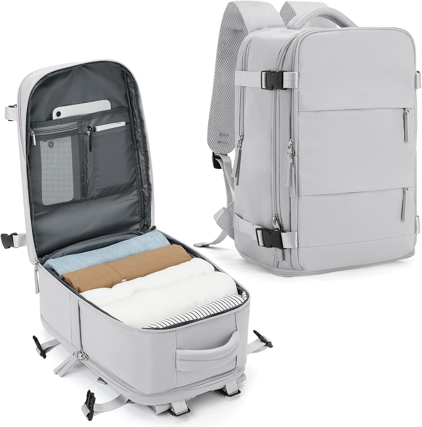 SZLX Mochila Viaje Cabina Avion 40x20x25 Mujer Ryanair Mochila Equipaje de mano 40x20x25 Ryanair Maletas de Viaje Cabina 20L Mochila de Viaje Hombre Mochila Portatil 14 Pulgadas Impermeable