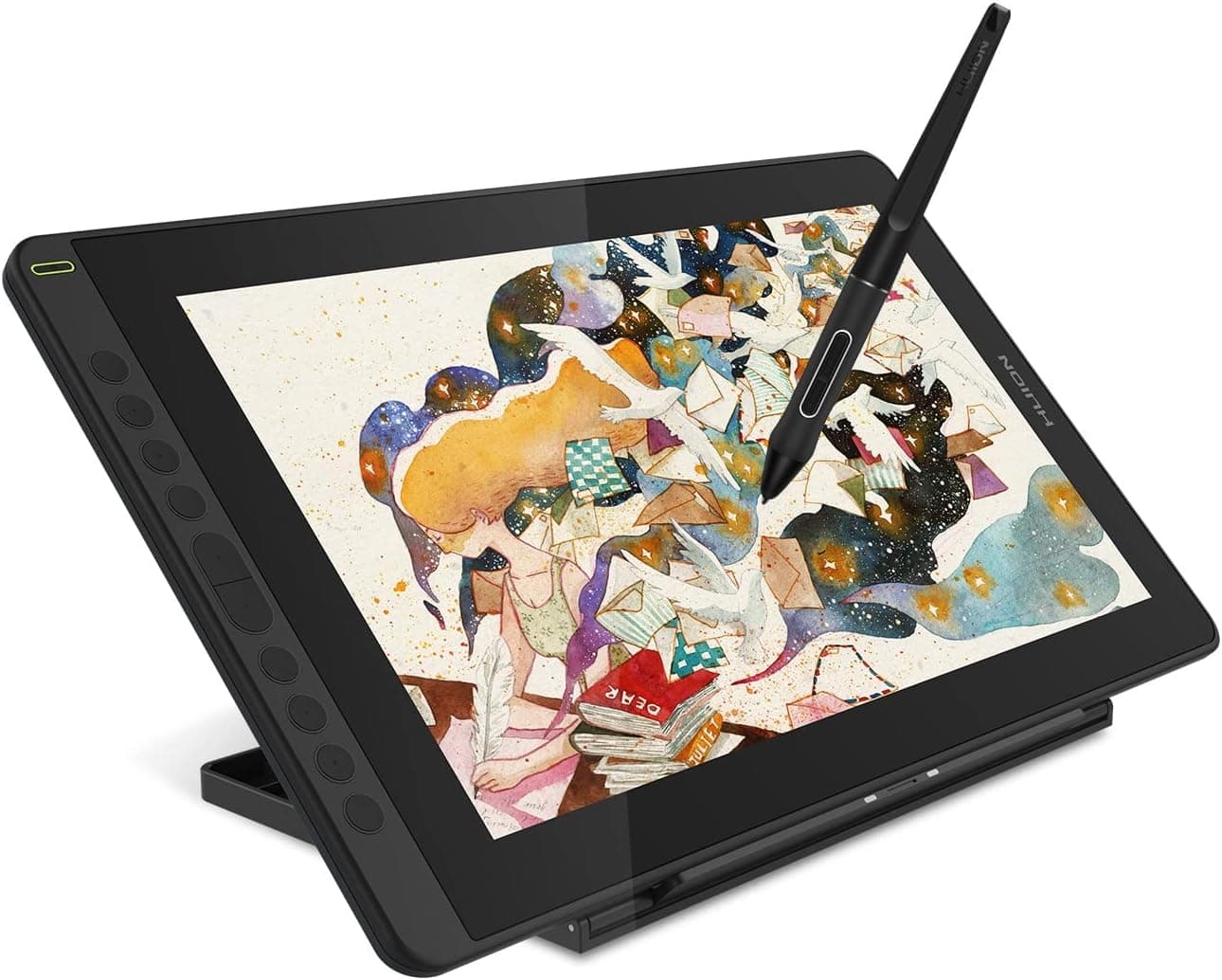 HUION Kamvas 16 2021 Tableta Gráfica con Pantalla, 10 Teclas