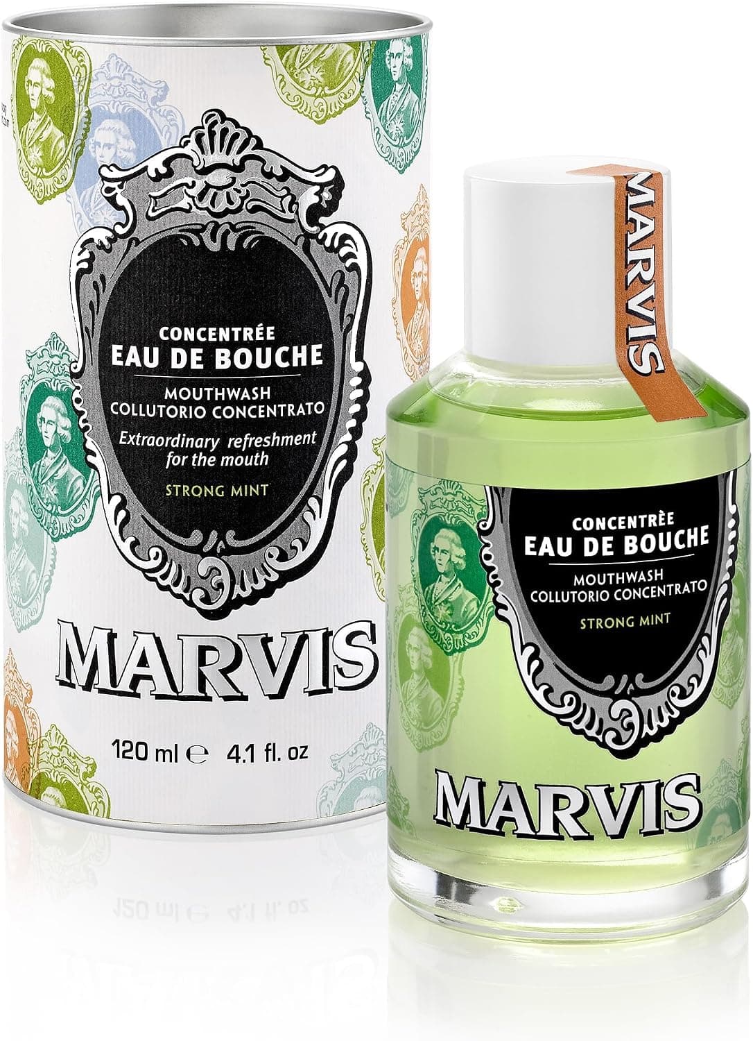 MARVIS Classic Strong Mint Moothwash 120 Ml para uso profesional para mejorar el rendimiento en cada uso con medida o especificación 120 M