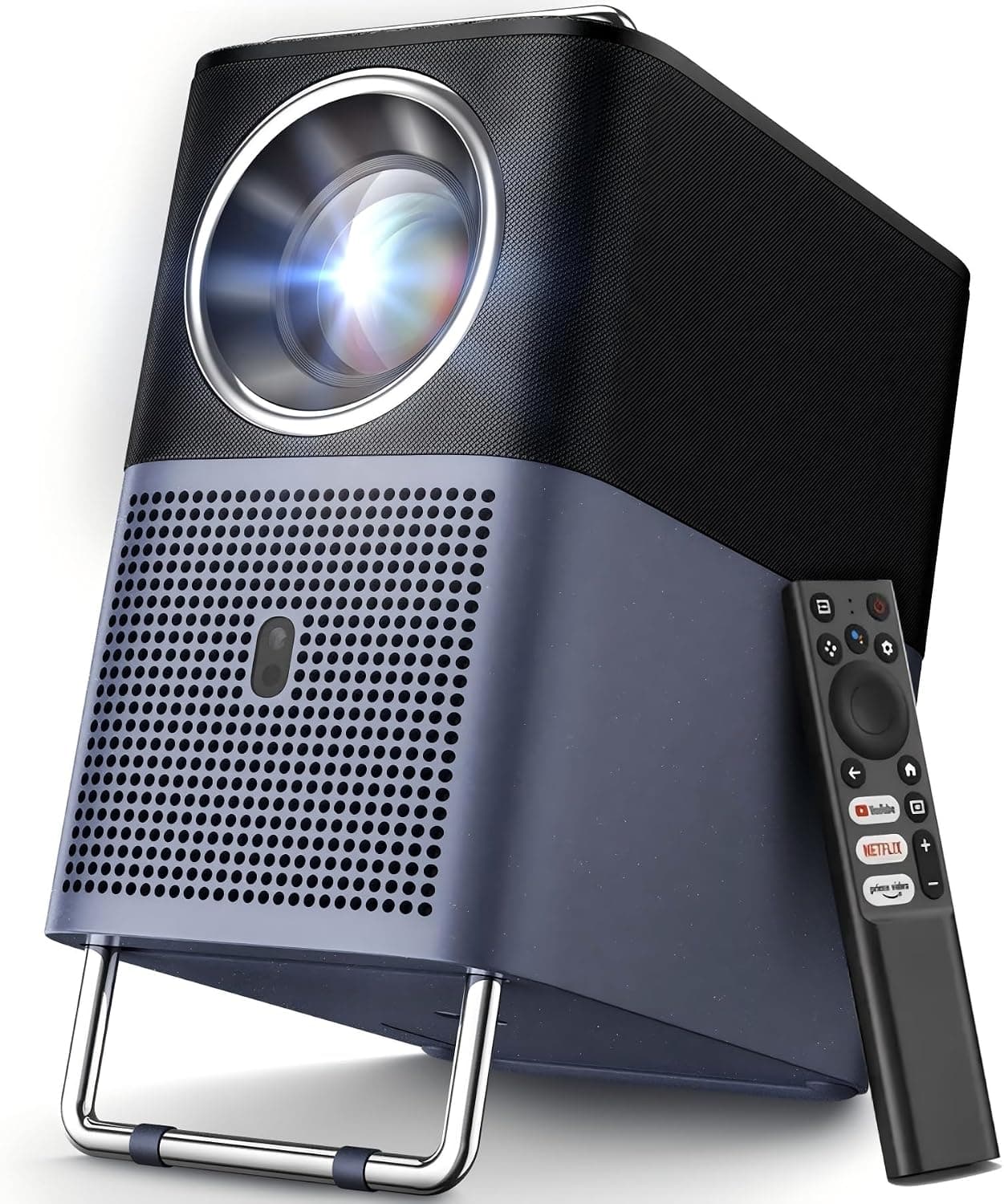 TCL A1s Proyector 4K Full HD, GoogleTV/Netflix/APV Intégrées, 600 Lúmenes ISO, 2×8W Dolby Audio, Auto Focus & 6D Keystone, Bluetooth y WiFi, con Botones Táctiles y Bolso para Cine en Casa, Exterior