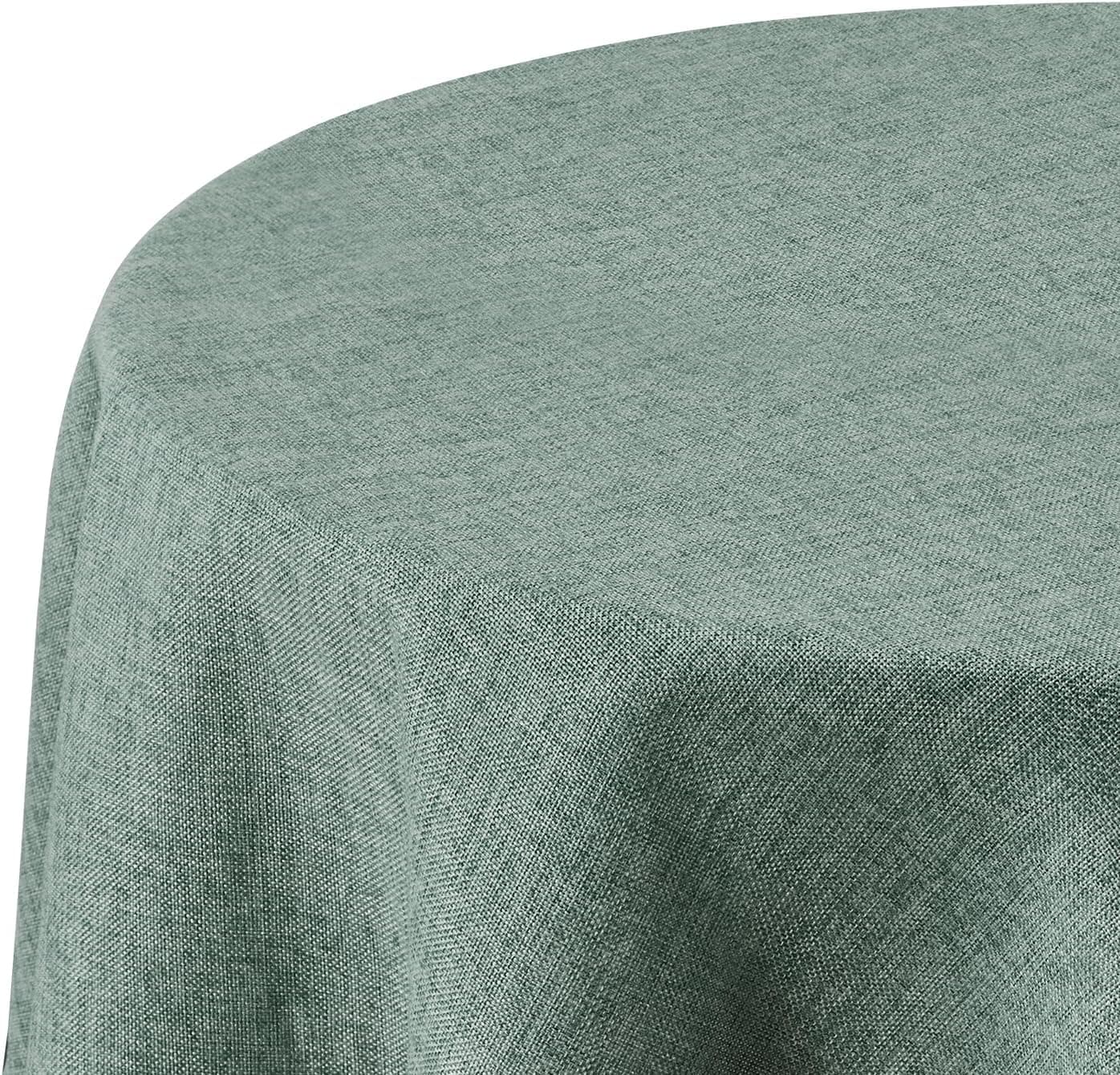 Deconovo Mantel de Mesa Redondo Antimanchas Impermeable, 140 cm
