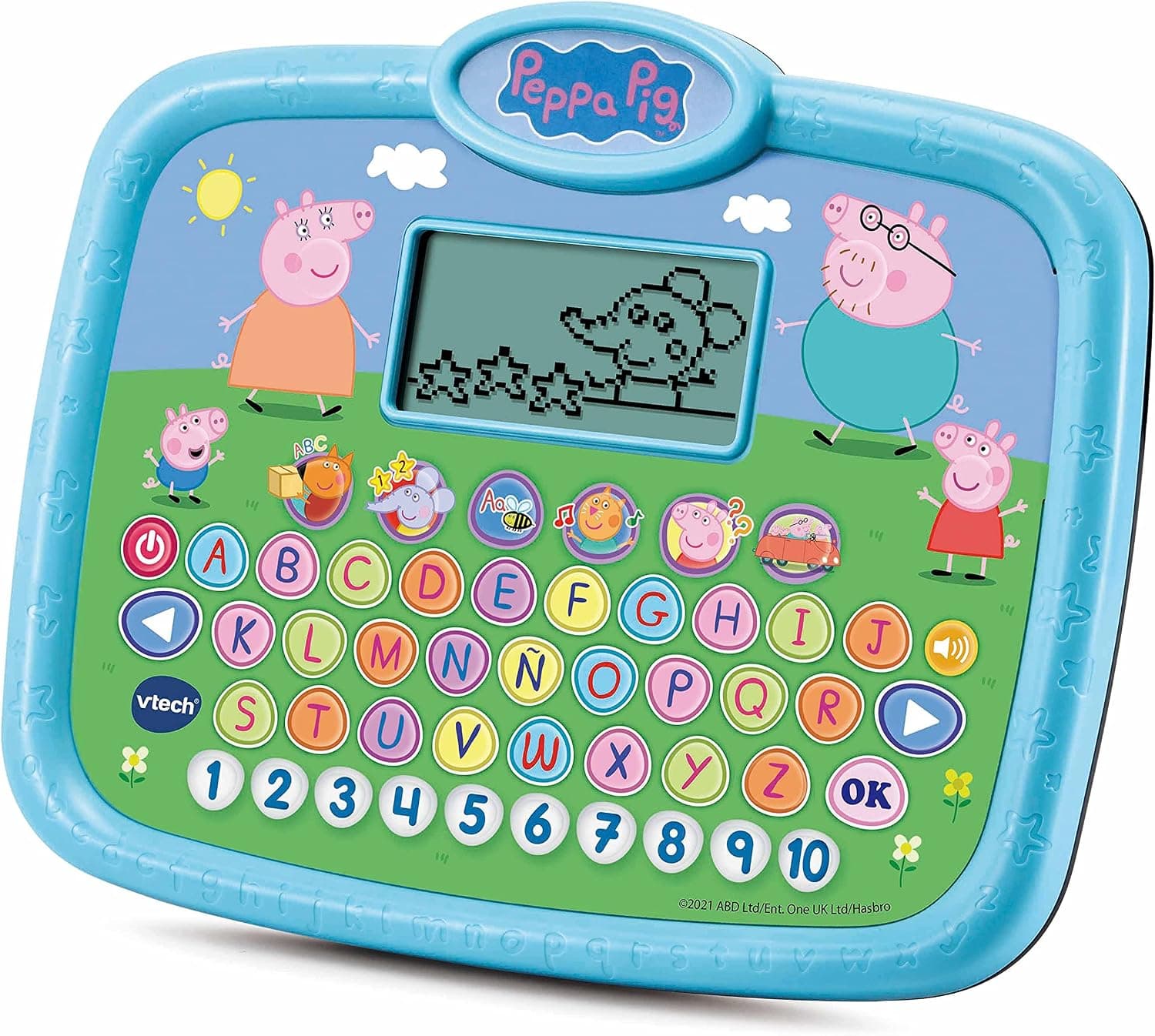 VTech - La Tablet educativa de Peppa Pig, Juguete Educativo para niños +3 años, aprende Las Letras y los números, versión ESP (3480-546622)