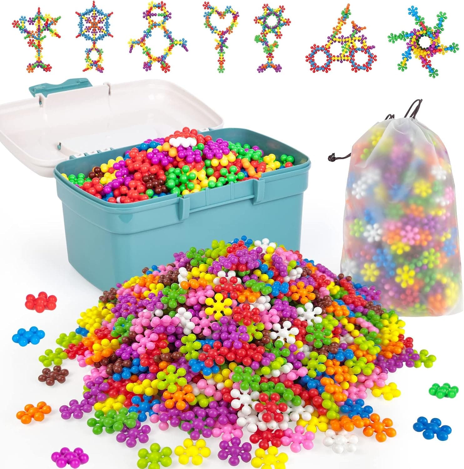 500 piezas construcción STEM para niños, juguete Montessori creativo regalo