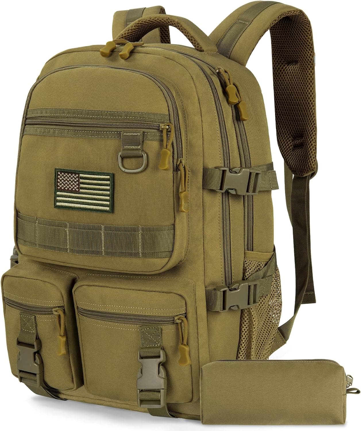 Mochila escolar para adolescentes y jóvenes, 40 l, táctica para hombre, grande, 17,3 pulgadas, mochila escolar, mochila ergonómica, mochila escolar, mochila escolar para viajes, escuela