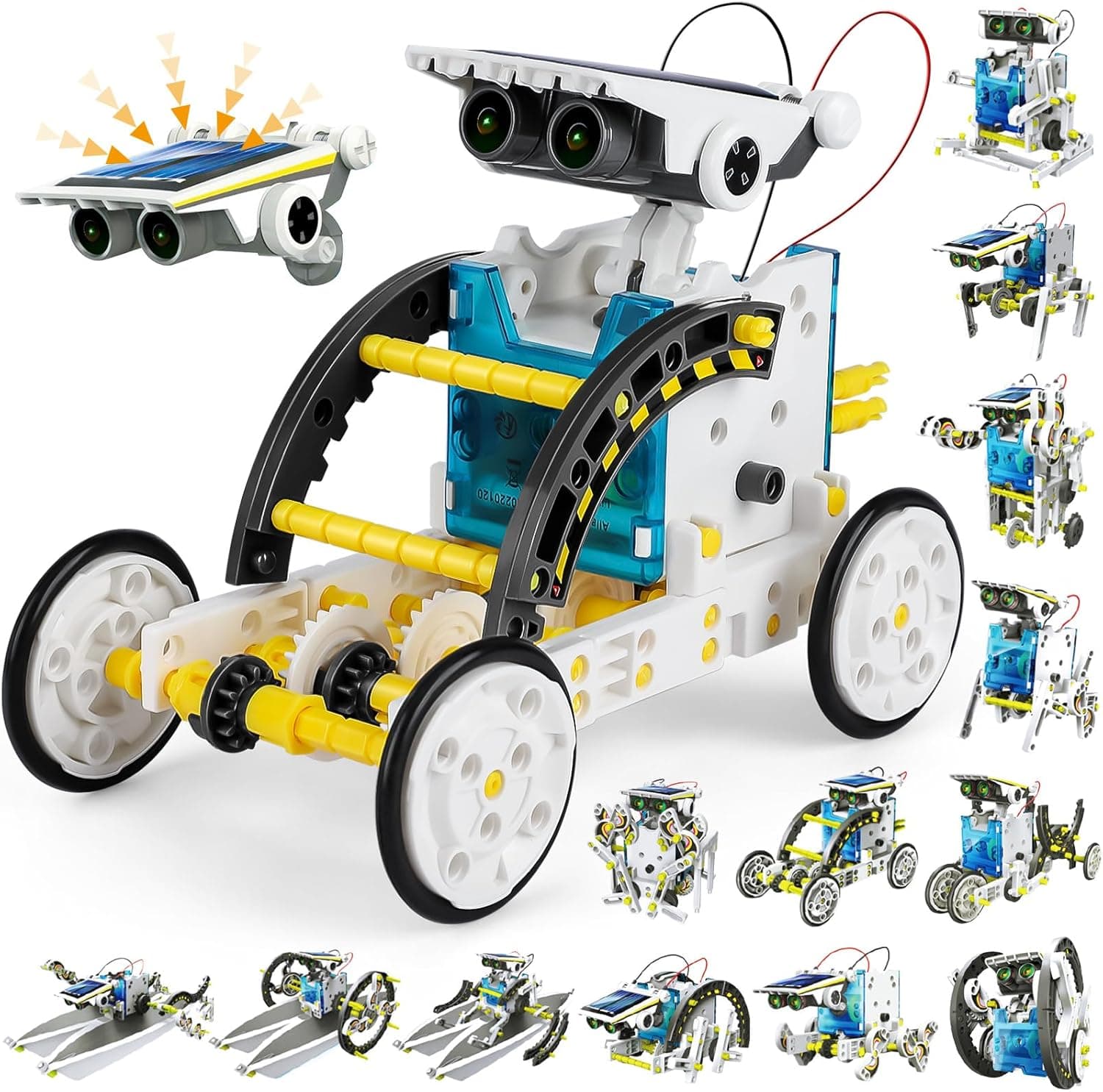 Buoeuik Robot Solar, Stem 13 en 1 Kit Robotica Manualidades Juguetes Niños