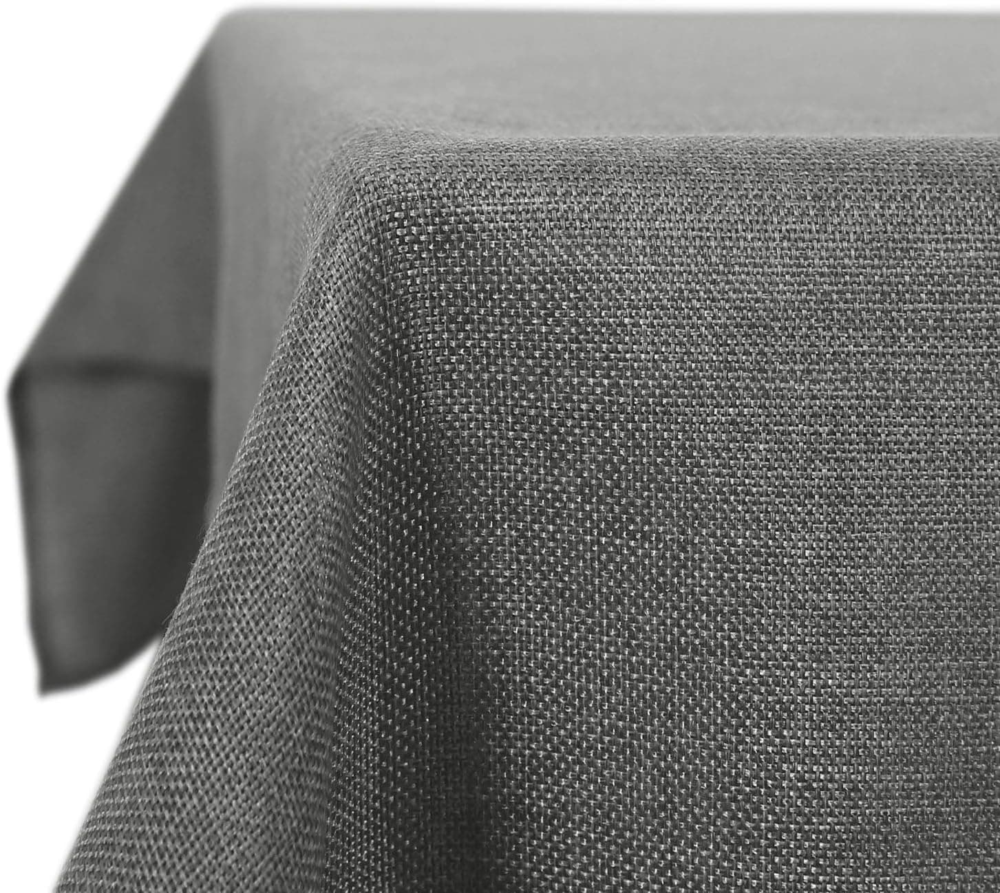 Deconovo Mantel de Mesa Cuadrado Antimanchas Impermeable, 130x130 cm