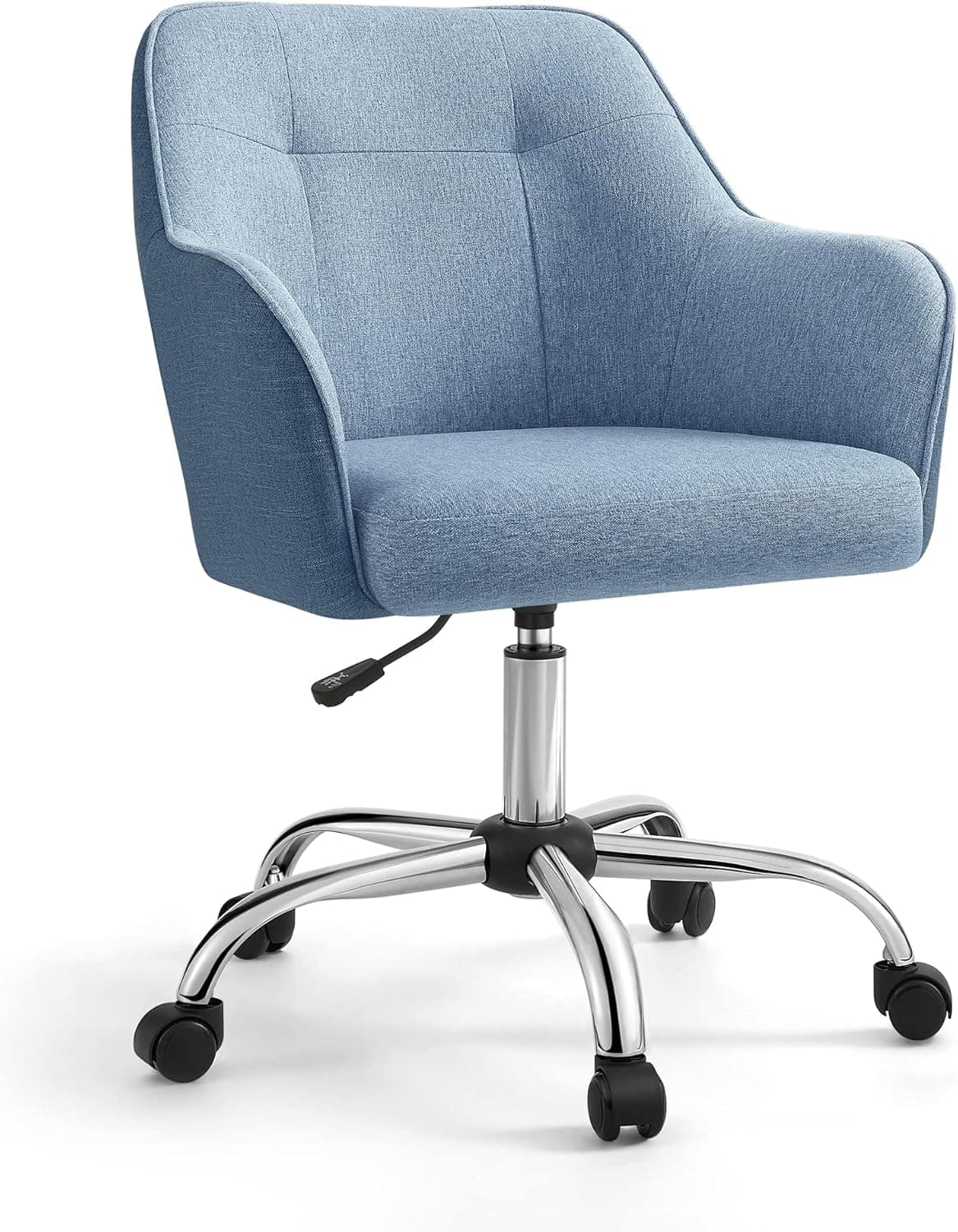 SONGMICS Silla de Escritorio Ergonómica, Giratoria con Ruedas