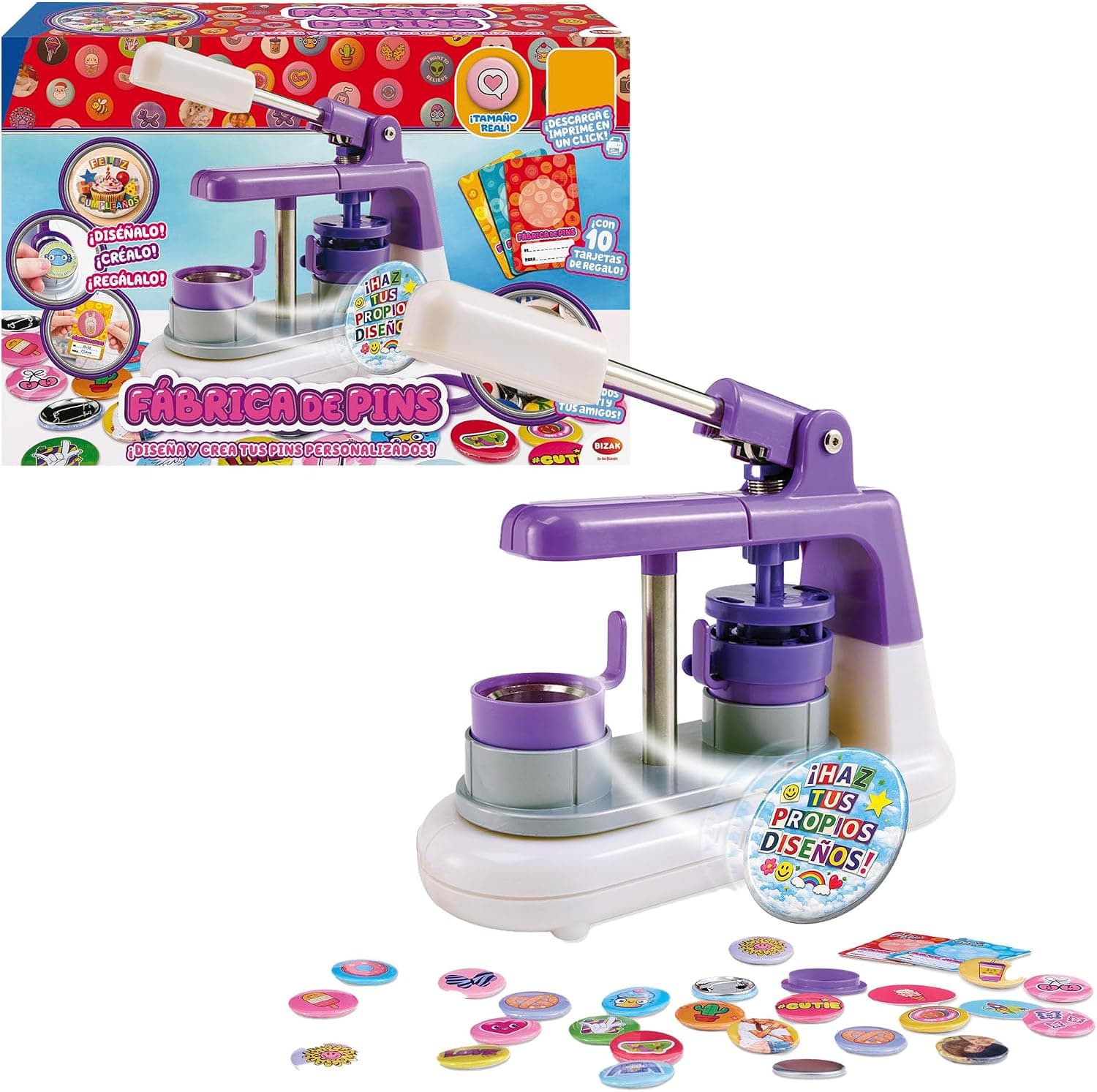 Bizak Fábrica de Pins Personalizados Accesorios DIY +6 Años (64008470)