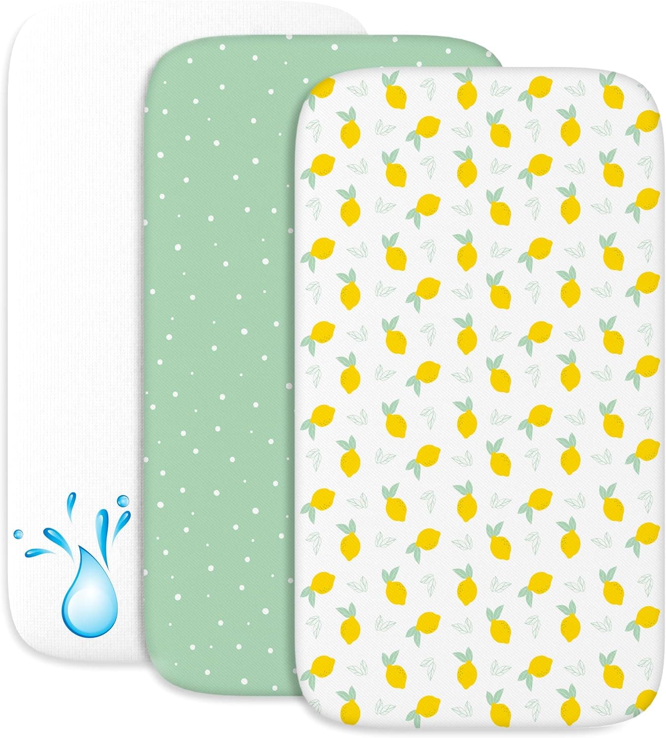 Dreamzie - 2 Sábanas Minicuna 50x83 + Protector Colchón Impermeable