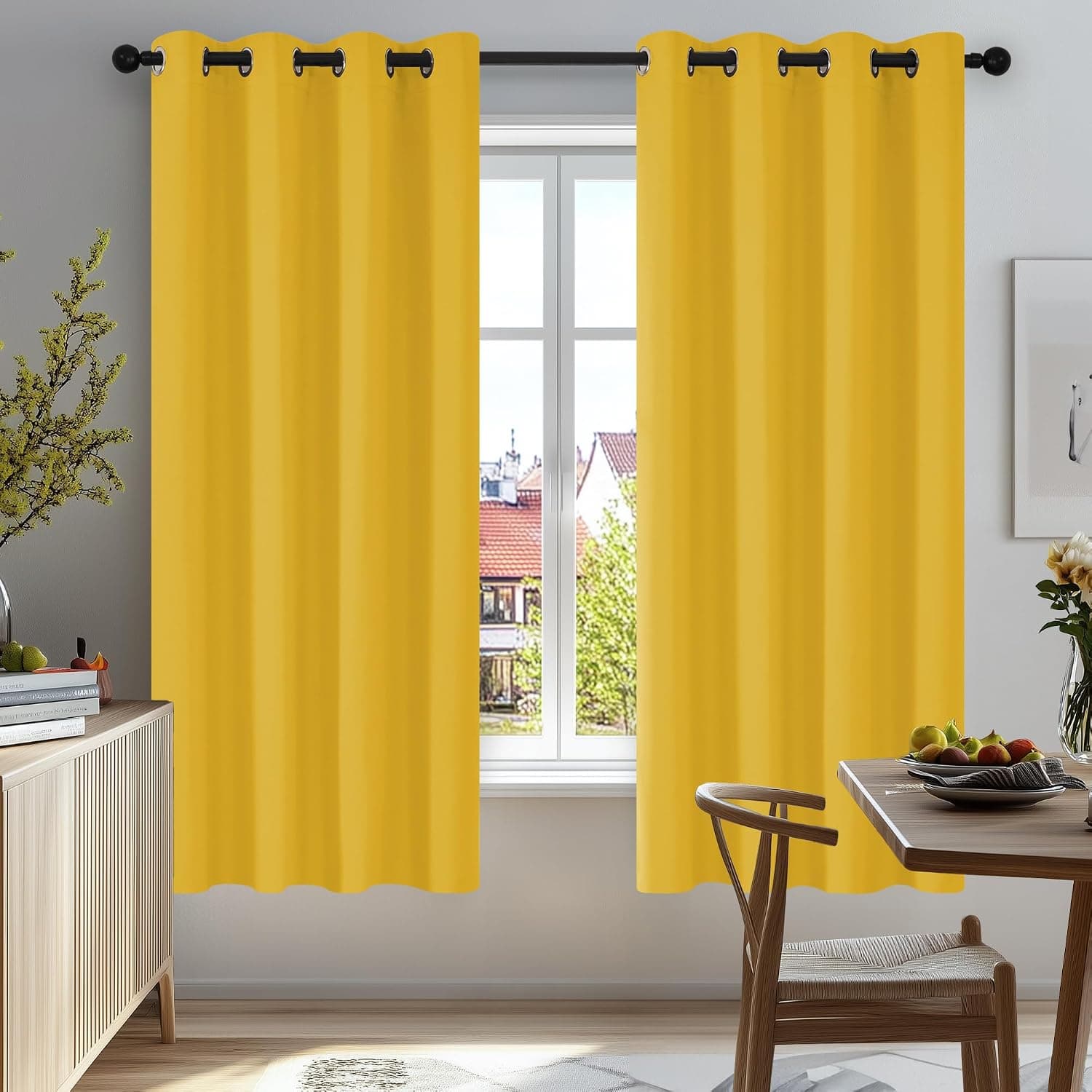 Deconovo Cortinas Opacas Térmicas para Dormitorio y Salón, 2 Piezas