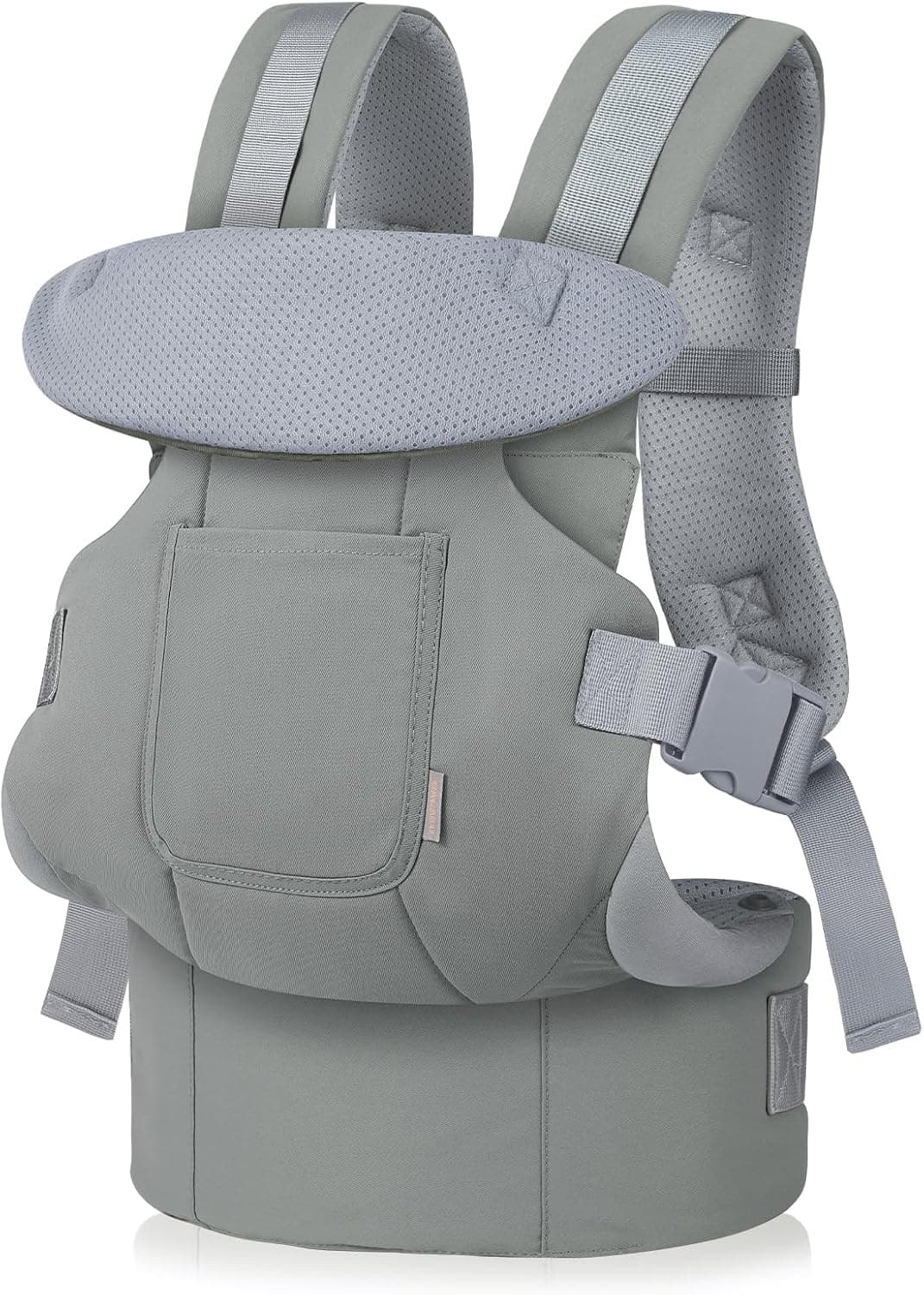 GAGAKU Mochila Portabebés, Ergonómica Porta Bebes de 0 a 36 meses, 4 in 1 con Porteo Bebe, Portabebé posibilidad de llevar al niño mirando hacia adelante y hacia atrás-Verde claro