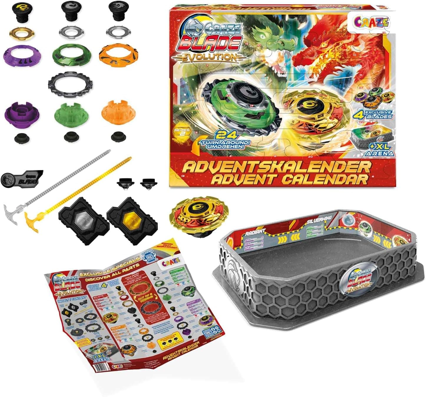 CRAZE BLADE Evolution Calendario de Adviento Infantil 24 Sorpresas