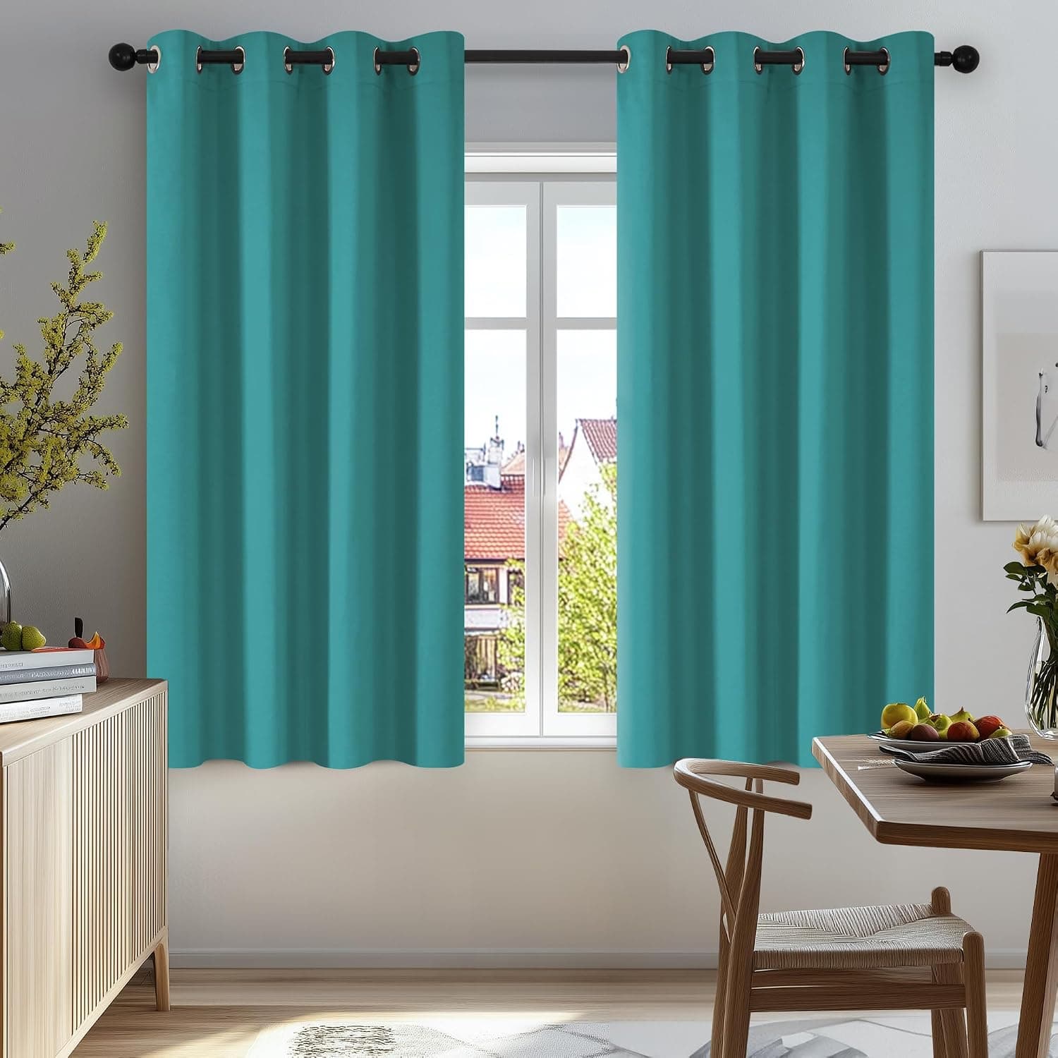 Deconovo Cortinas Opacas Térmicas para Dormitorio y Salón, 2 Piezas