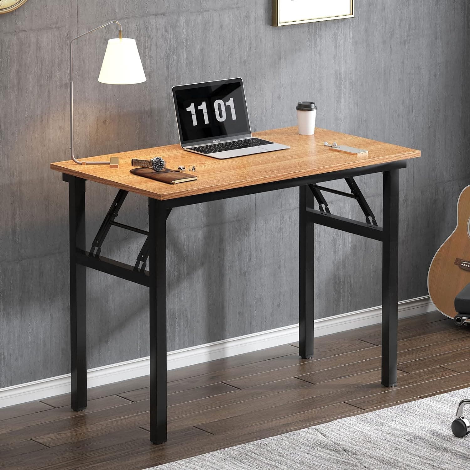 SogesHome AC5BB-8040-SH - Escritorio plegable de ordenador, mesa de oficina y oficina en casa, para comedor, mesa de conferencias, sin montaje, 80 x 40 x 75 cm