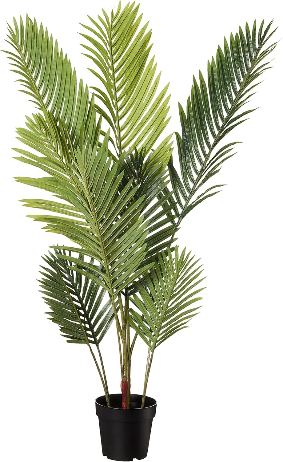 Amazon Basics Palmera artificial con maceta de plástico, 119.8 cm, verde