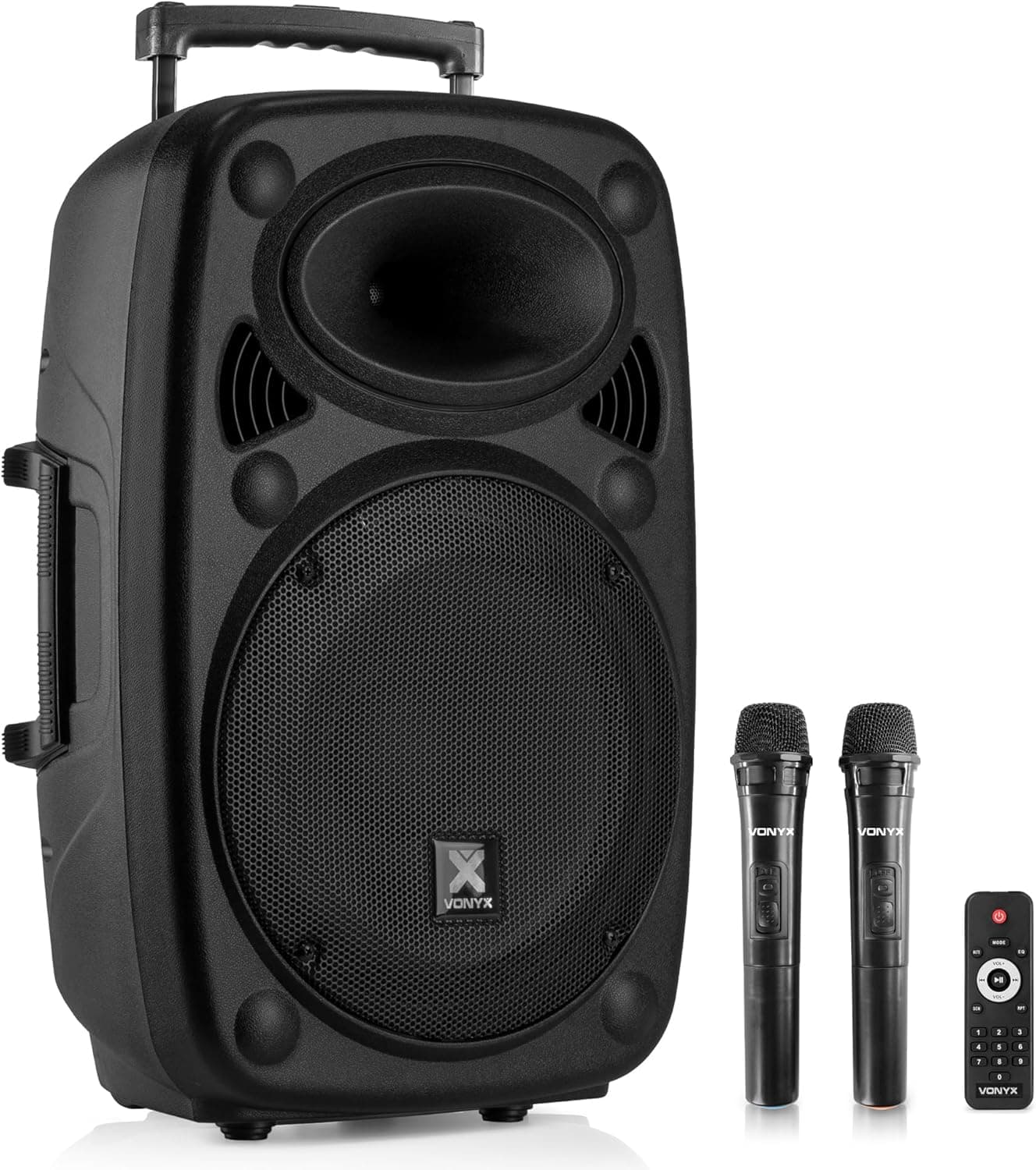 Vonyx Verve46 - Altavoz Activo Bluetooth USB 15" 1000W Color Negro