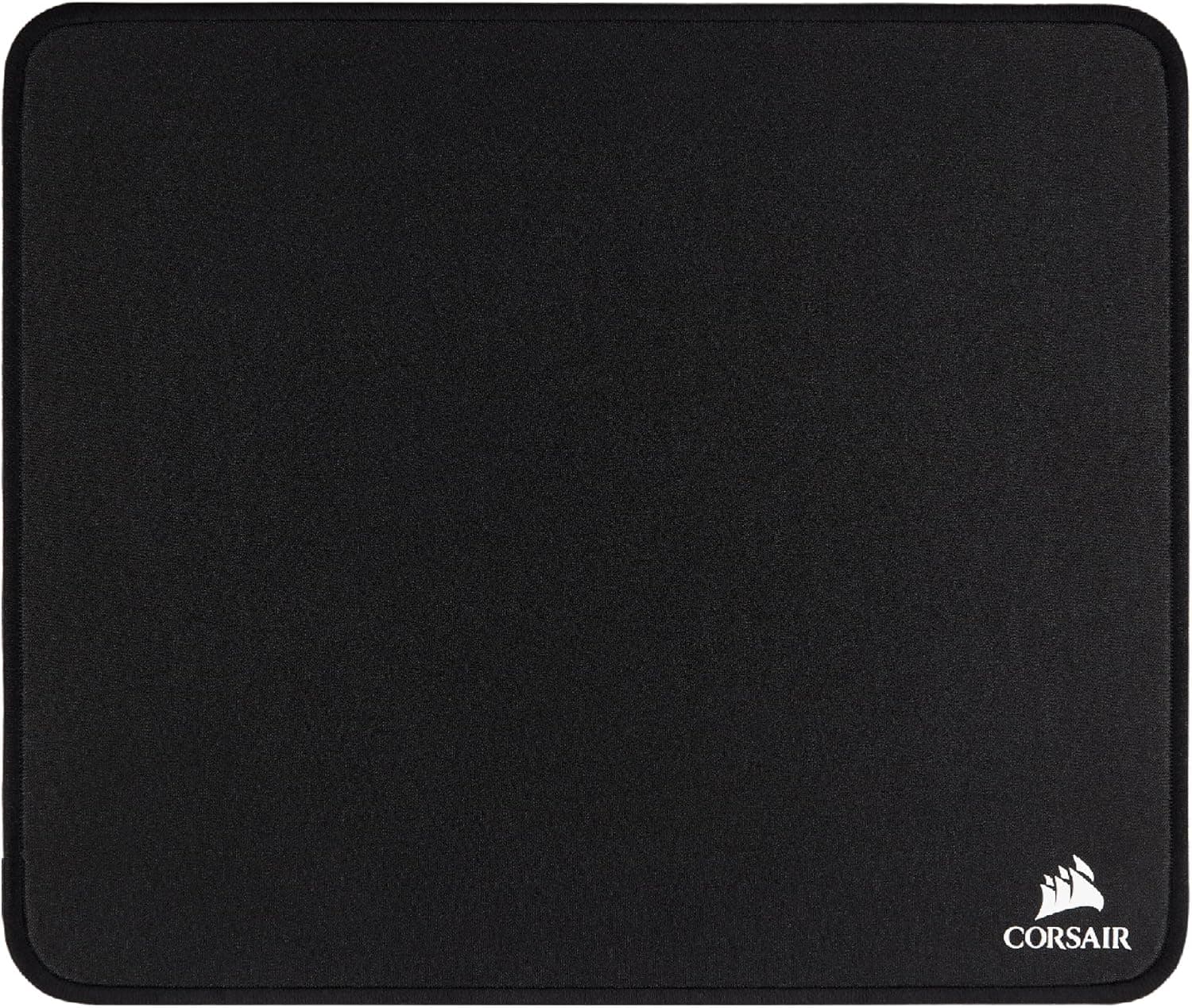 Corsair Alfombrilla para juegos de tela antidesgaste premium, Negro, Medio