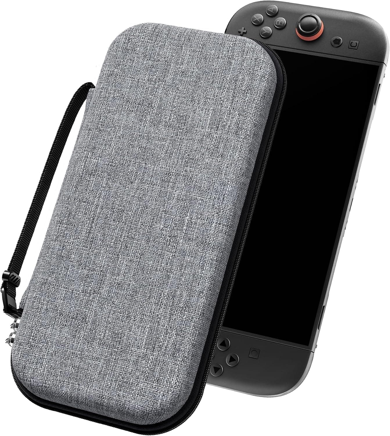 ivoler Funda Compatible con Nintendo Switch 2, Estuche de Transporte con 12 Cartuchos de Juego, Funda Protectora rígida de Viaje para Consola Nintendo Switch 2 y Accesorios - Gris