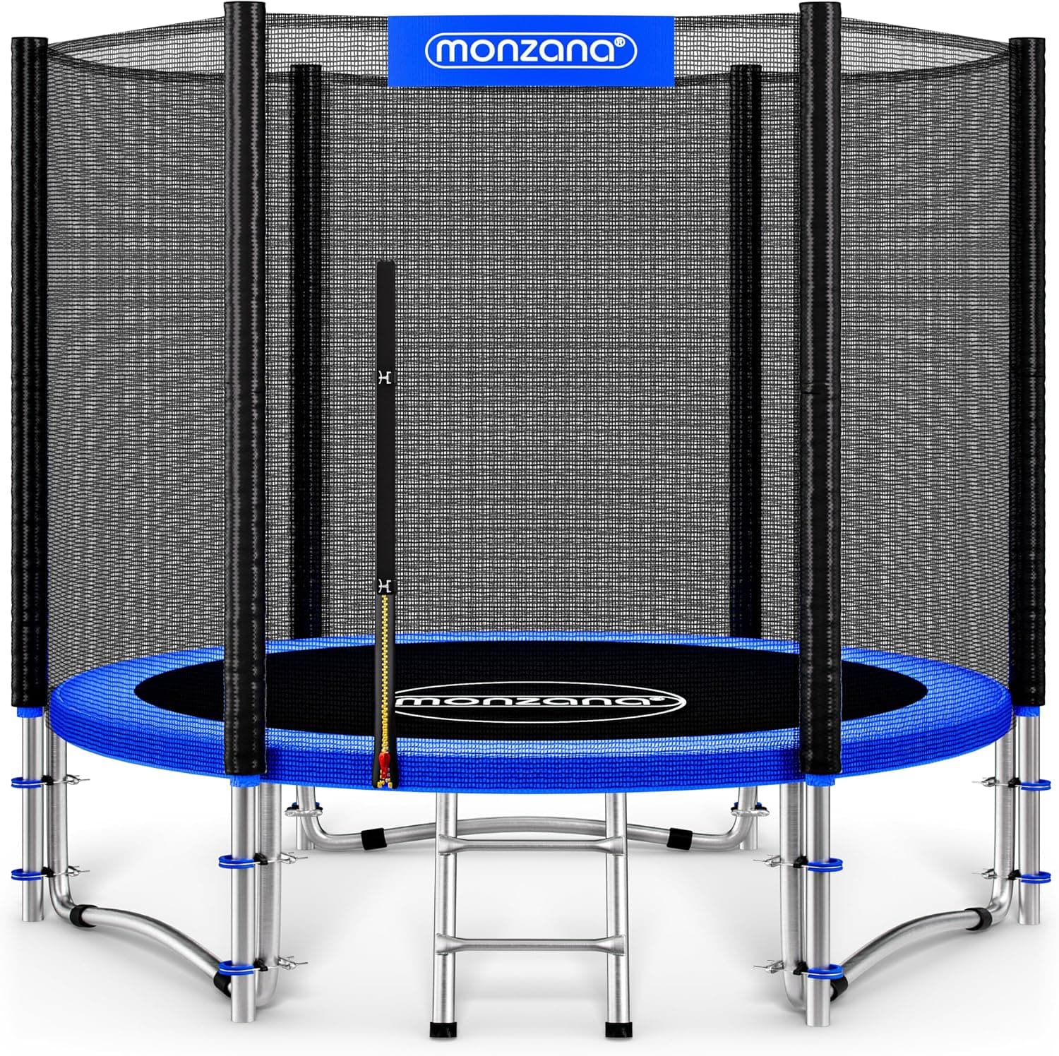 Monzana® Trampolin Ø 183/244/305/366/427cm Cama Elástica Jardín Red Seguridad Protectores Bordes Escalera Set Completo