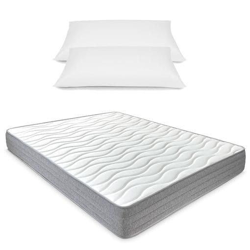 Colchón 135x190 Viscoelástico Nora | Firme, Reversible Y Ergonómico | Incluye 2 Almohadas Gratis